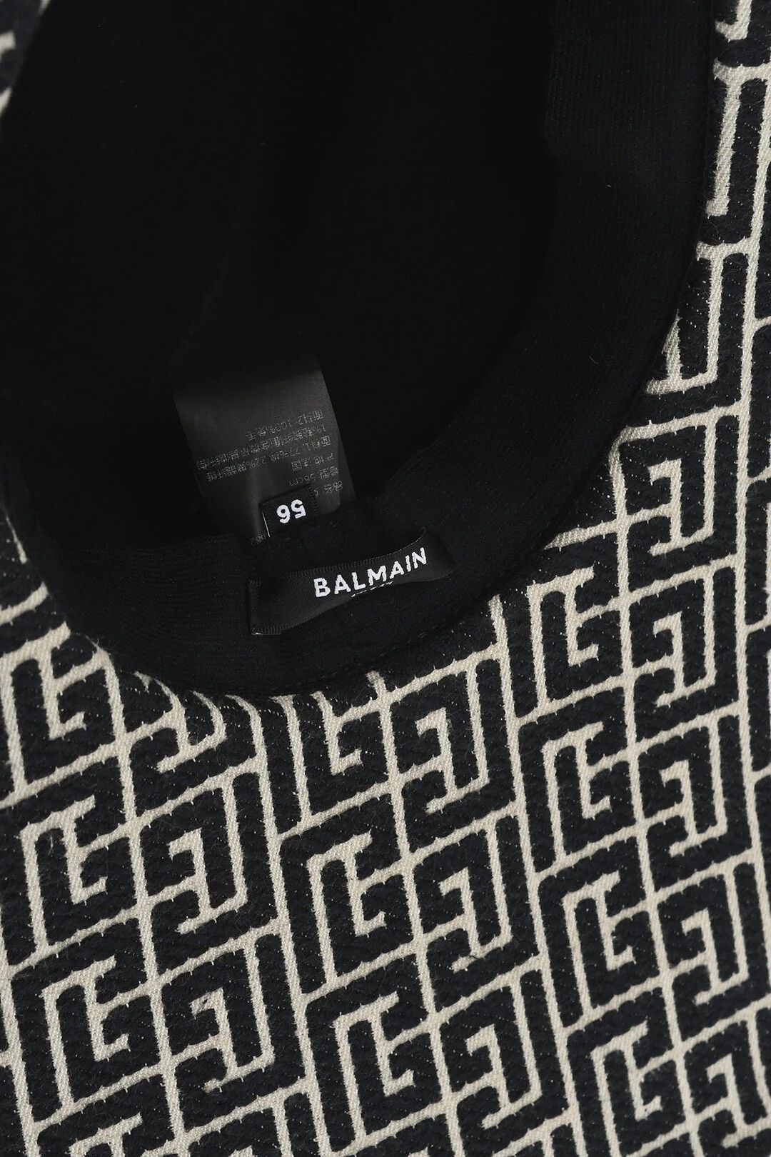 Balmain og1mm0326 Size: 56 / Two-Tone Floppy Hat / Cap Black & Beige Size ONE SIZE - 3 Thumbnail