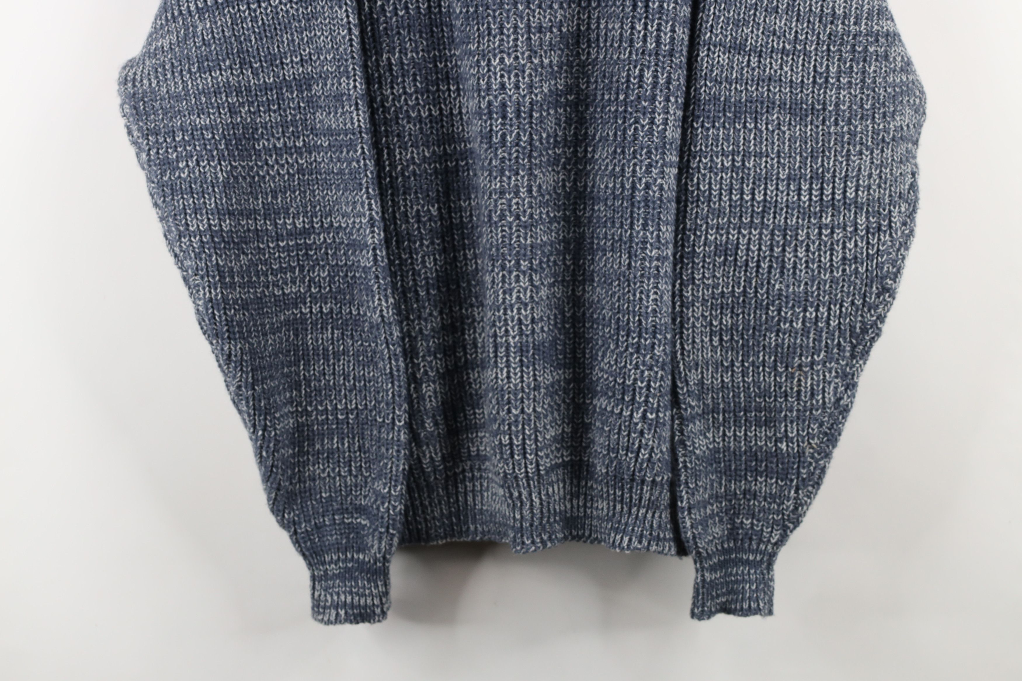 Vintage Vintage 90s Streetwear Ribbed Knit Crewneck Sweater Gray Size US L / EU 52-54 / 3 - 3 Thumbnail