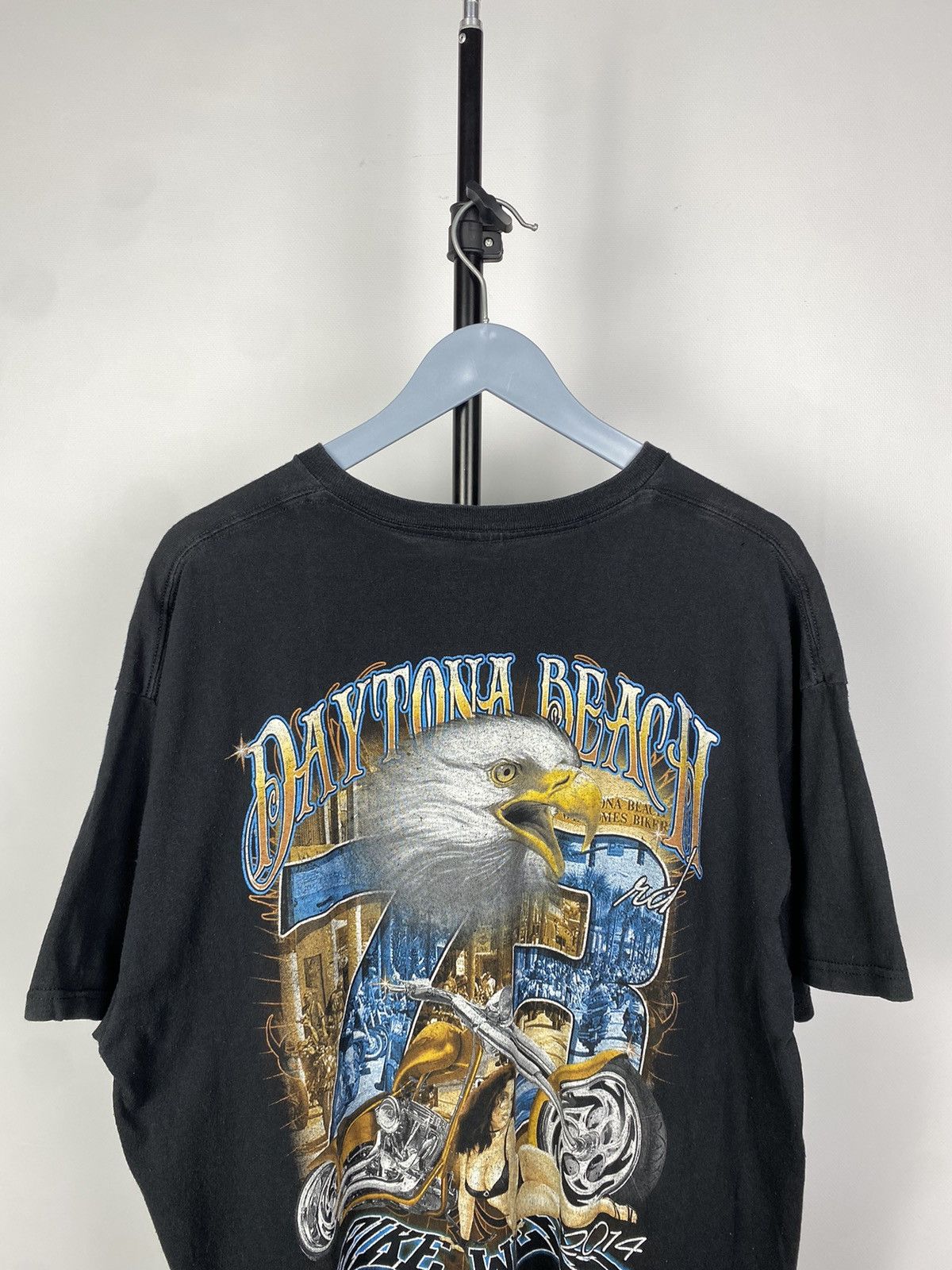 Harley Davidson × Vintage × West Coast Choppers Vintage 2014 Daytona Beach Bike Week T Shirt Size US L / EU 52-54 / 3 - 7 Thumbnail