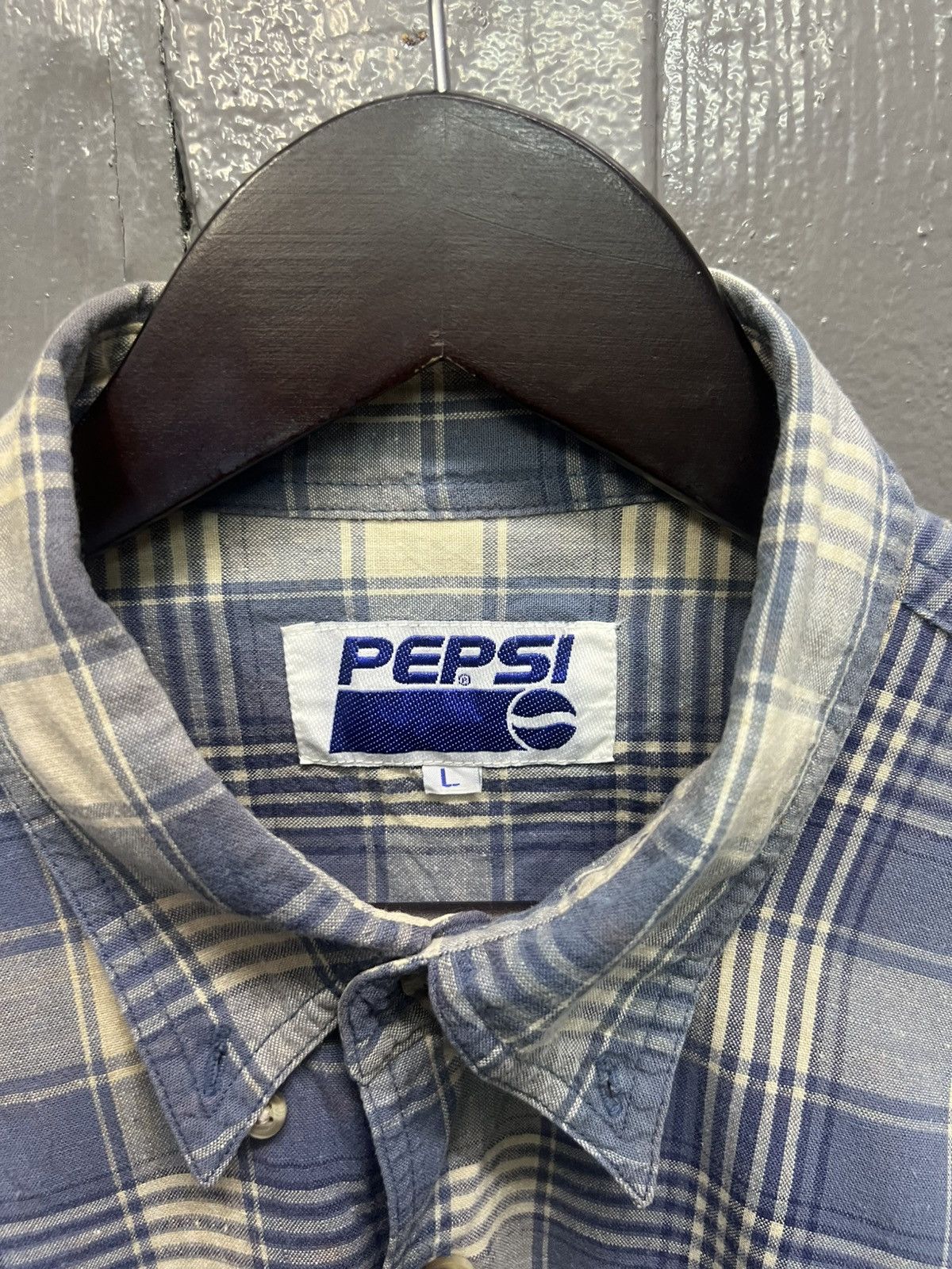 Vintage Vintage Pepsi Shirt Button Ups Size US L / EU 52-54 / 3 - 6 Thumbnail