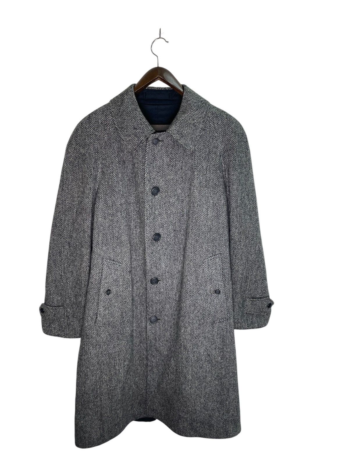 Burberry Rare Vtg Burberrys x Harris Tweed Reversible wool Jacket Size US L / EU 52-54 / 3 - 4 Thumbnail