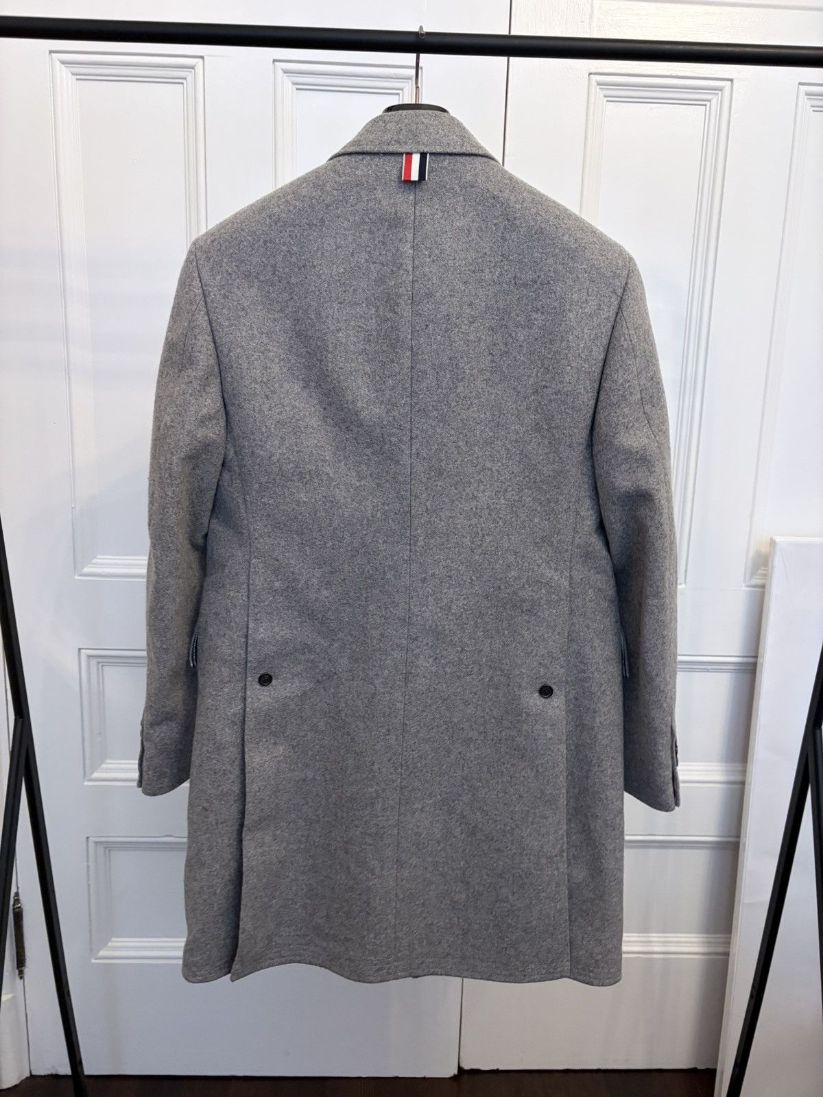 Thom Browne Thom Browne Grey Wool Chesterfield Overcoat Size US XS / EU 42 / 0 - 2 Thumbnail