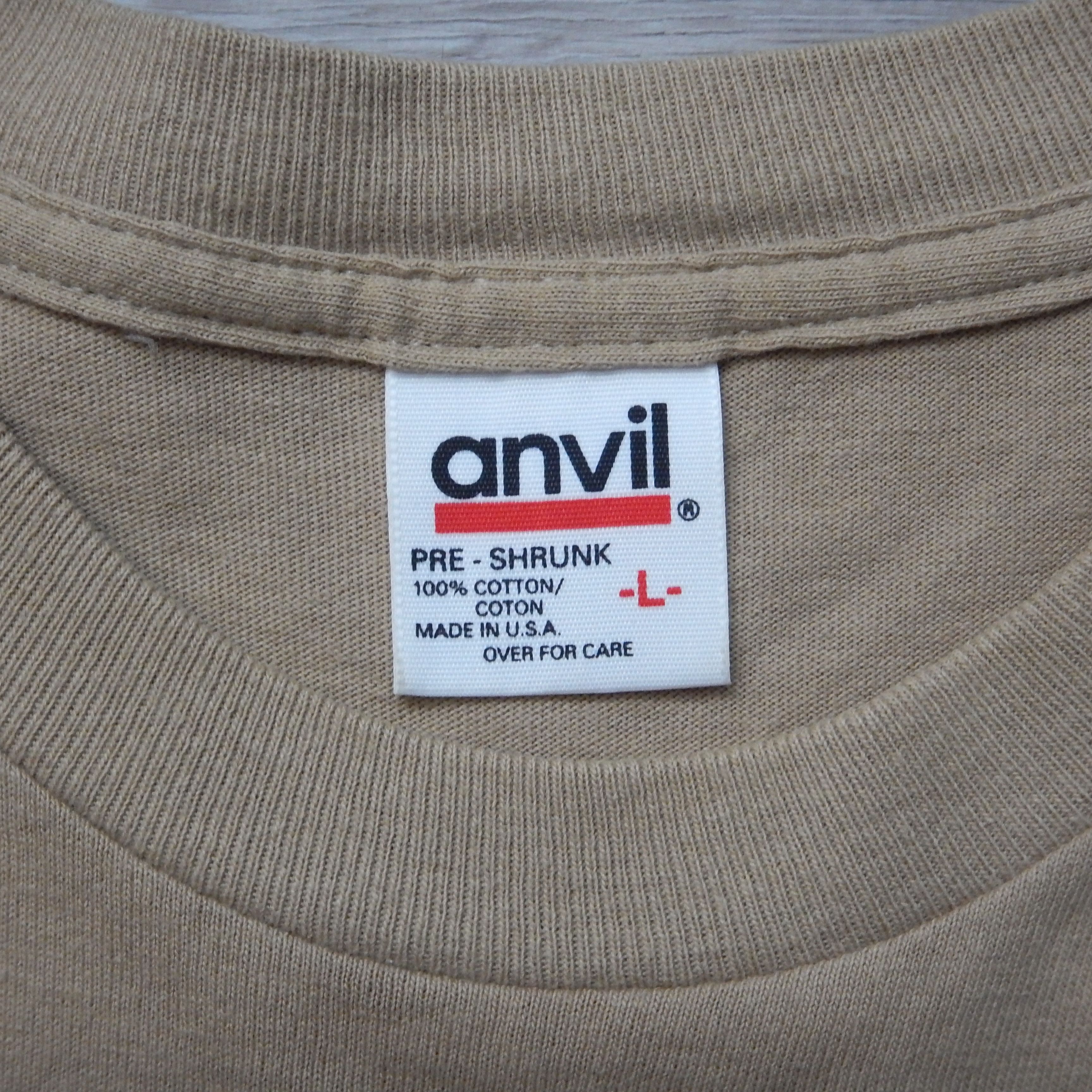 Bape BAPE Late 1990s ANVIL TAG Tan Generals Logo Tee - VERY RARE! Size US L / EU 52-54 / 3 - 4 Thumbnail