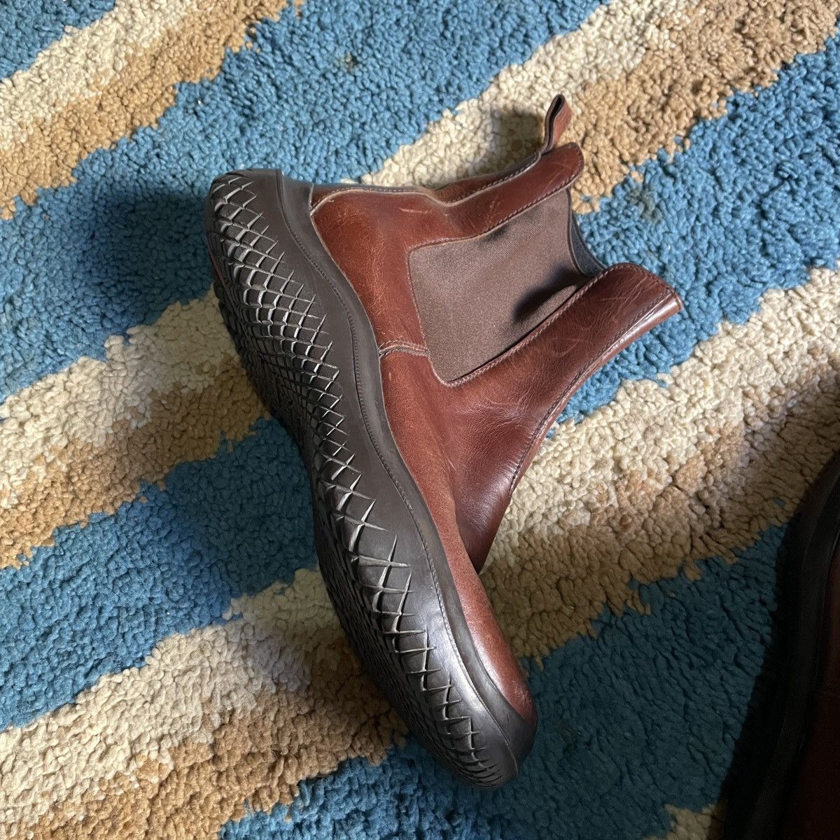 Prada × Vintage FW99 Prada chunky leather chealsea Boot Size US 6 / IT 36 - 6 Thumbnail