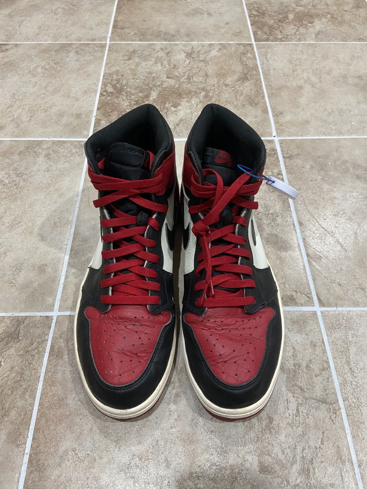 Jordan Brand Jordan 1 Bred Toe High Size US 12 / EU 45 - 1 Thumbnail