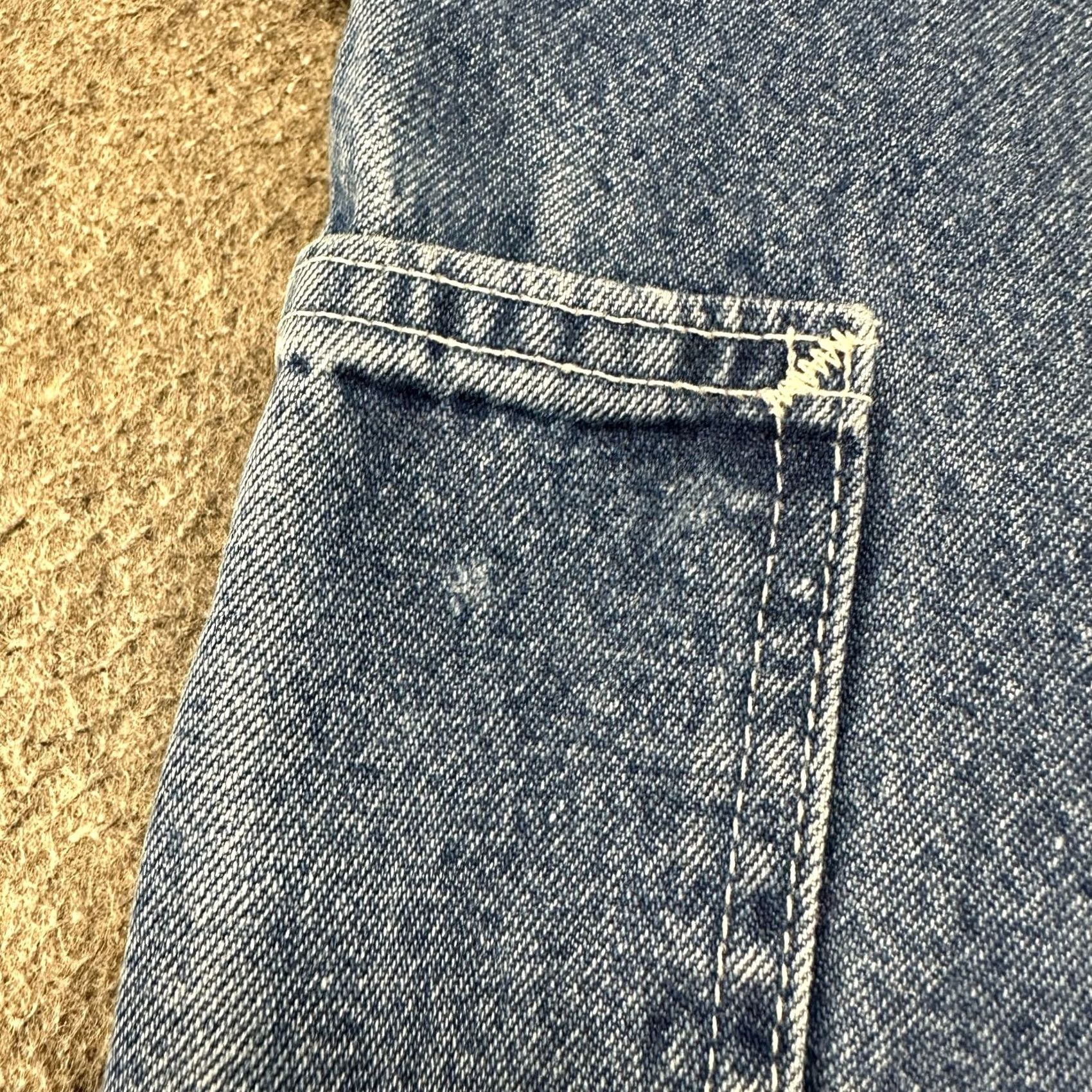 Carhartt VINTAGE Carhartt Jeans Mens 34x28 Blue Carpenter Loose Original Fit Baggy Y2K Size US 34 / EU 50 - 5 Thumbnail