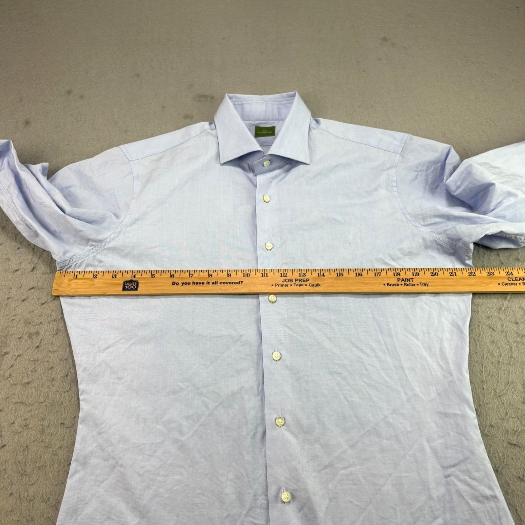 Sid Mashburn Sid Mashburn Shirt Mens Medium Blue Long Sleeve Button Up Formal Casual Shirts Size 40R - 6 Thumbnail