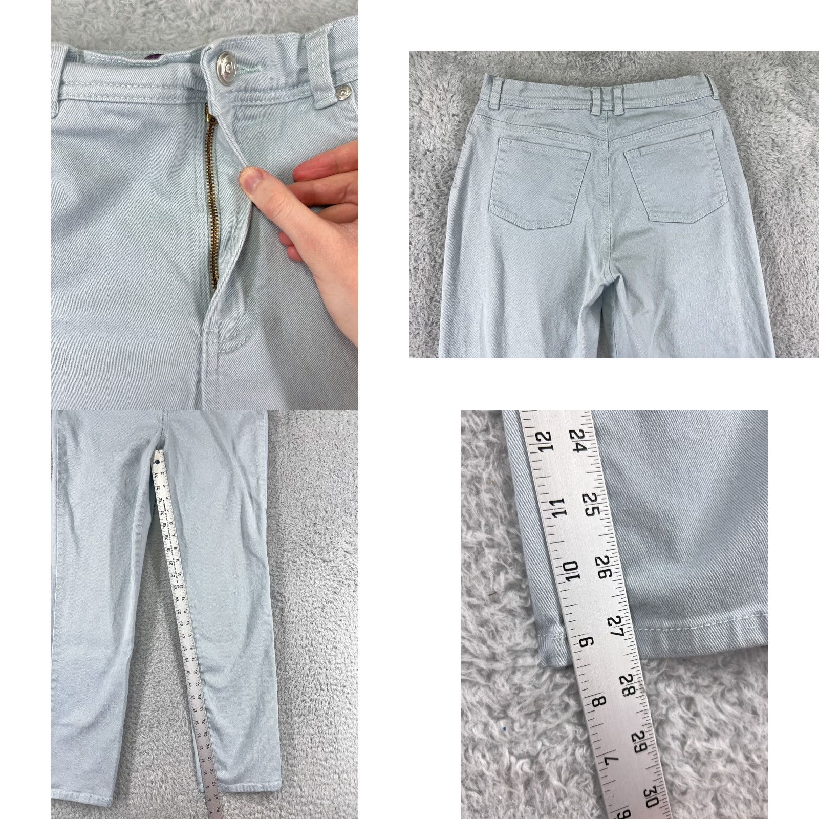 Gloria Vanderbilt Gloria Vanderbilt Jeans Womens 10 Blue Denim 5-Pocket Design Regular Fit Cotton Blend Pockets Jeans Size 32" / US 10 / IT 46 - 8 Thumbnail