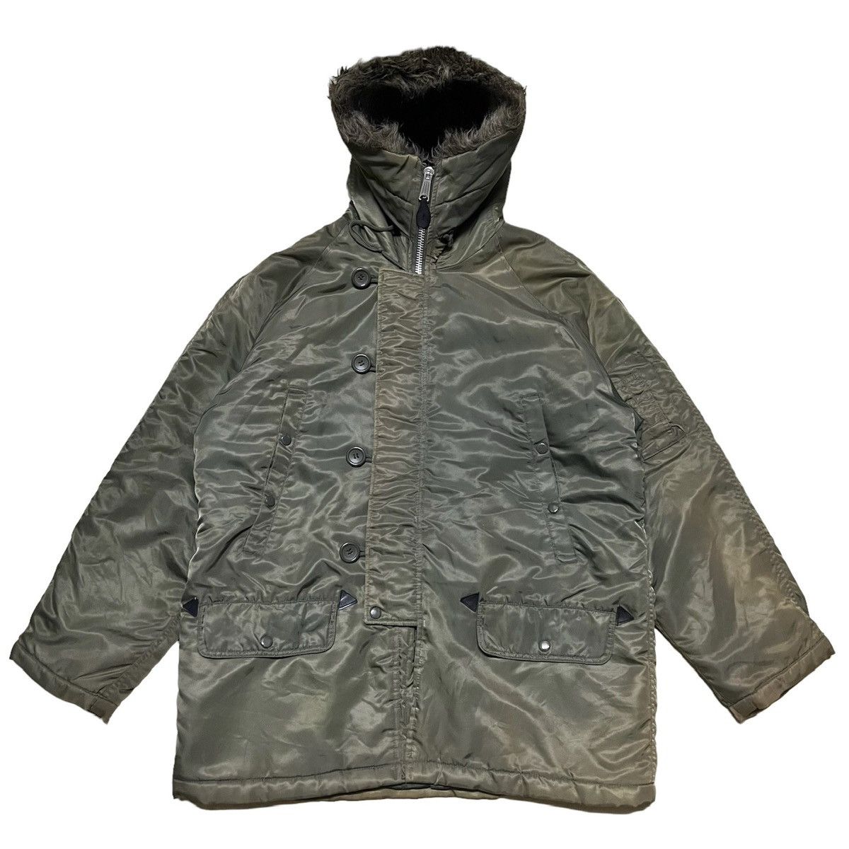Vintage Vintage Military Army Sun Faded Parka Jacket Size US M / EU 48-50 / 2 - 1 Thumbnail