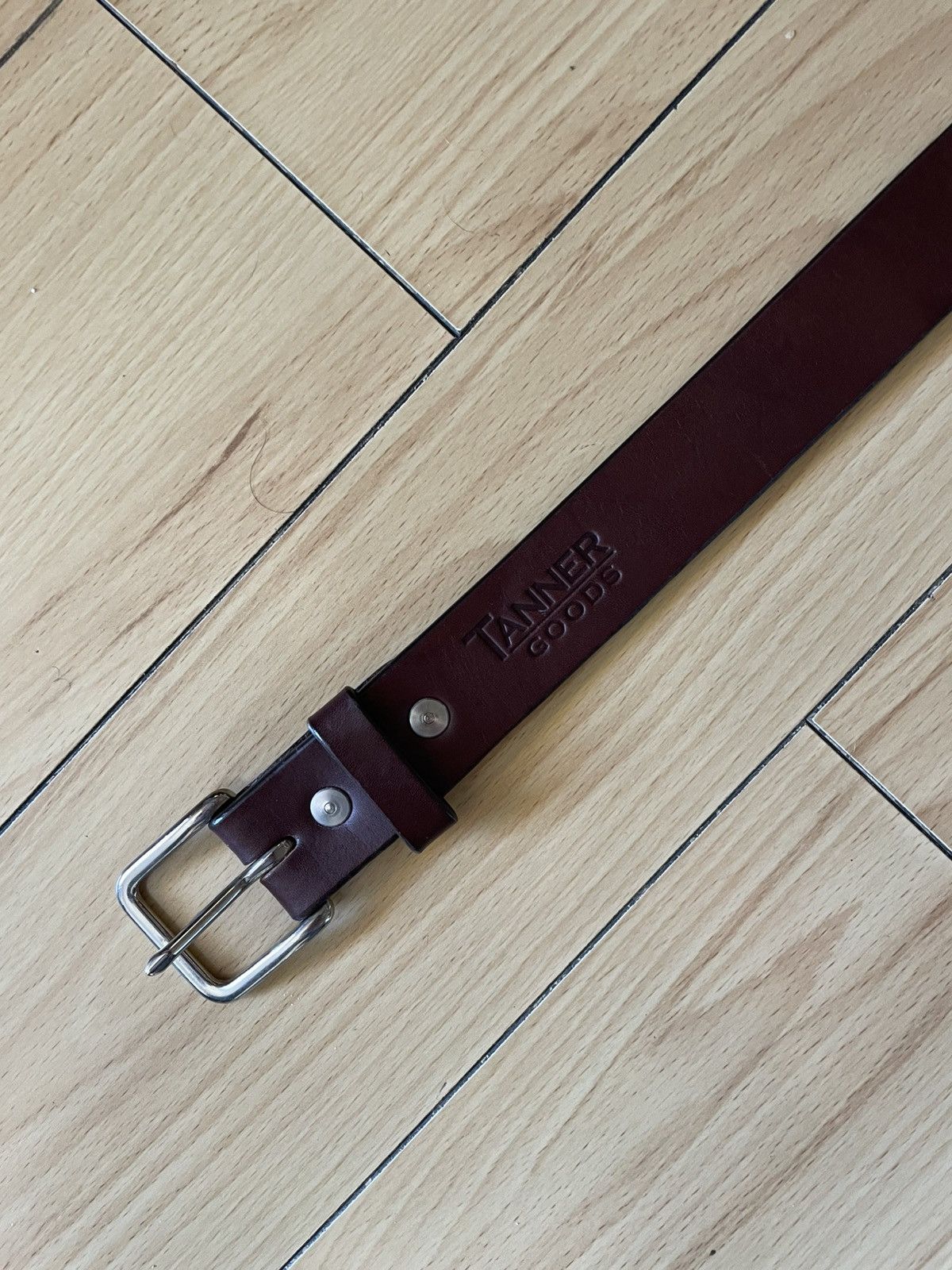 Tanner Goods Tanner Goods Brown Leather Belt Size 30 - 1 Thumbnail