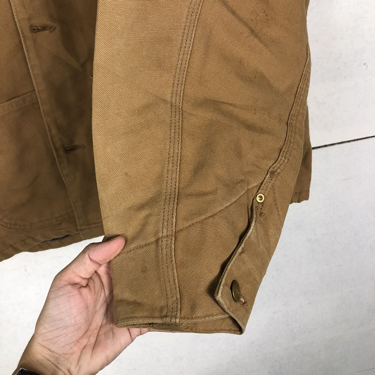 Carhartt 🔥VINTAGE CHORE JACKET CARHARTT DUCK CANVAS WORKER Size US L / EU 52-54 / 3 - 16 Thumbnail