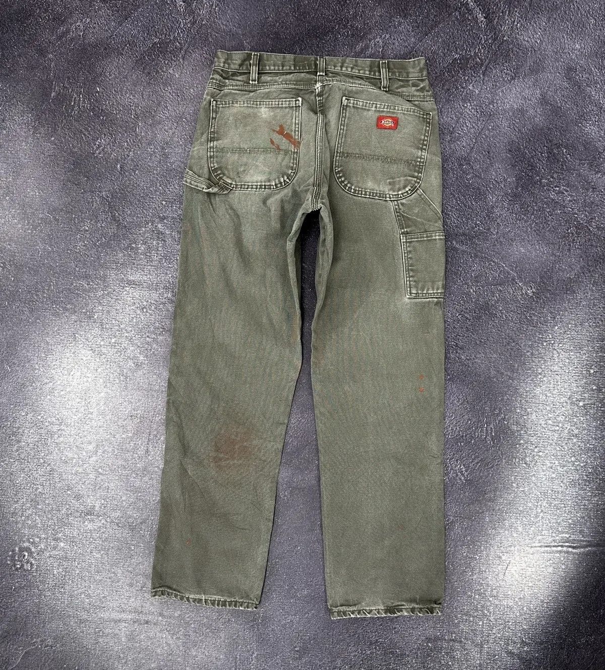 Dickies × Vintage Vintage Dickies Denim Hype Olive Work Baggy Pants Jeans Size US 34 / EU 50 - 1 Thumbnail
