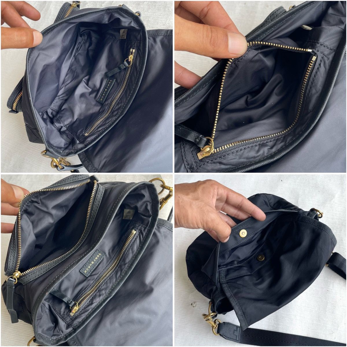 Tory Burch Tory Burch Scout Nylon Black Crossbody Size ONE SIZE - 17 Thumbnail