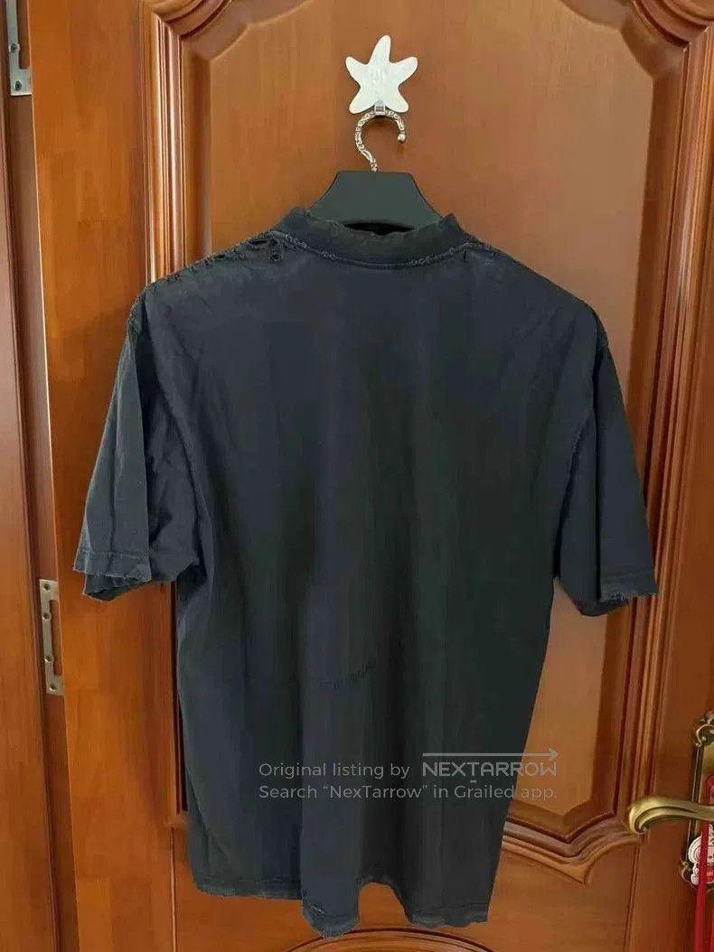 Balenciaga Balenciaga Statue of Liberty Distressed Tee. Size US XXS / EU 40 - 2 Thumbnail