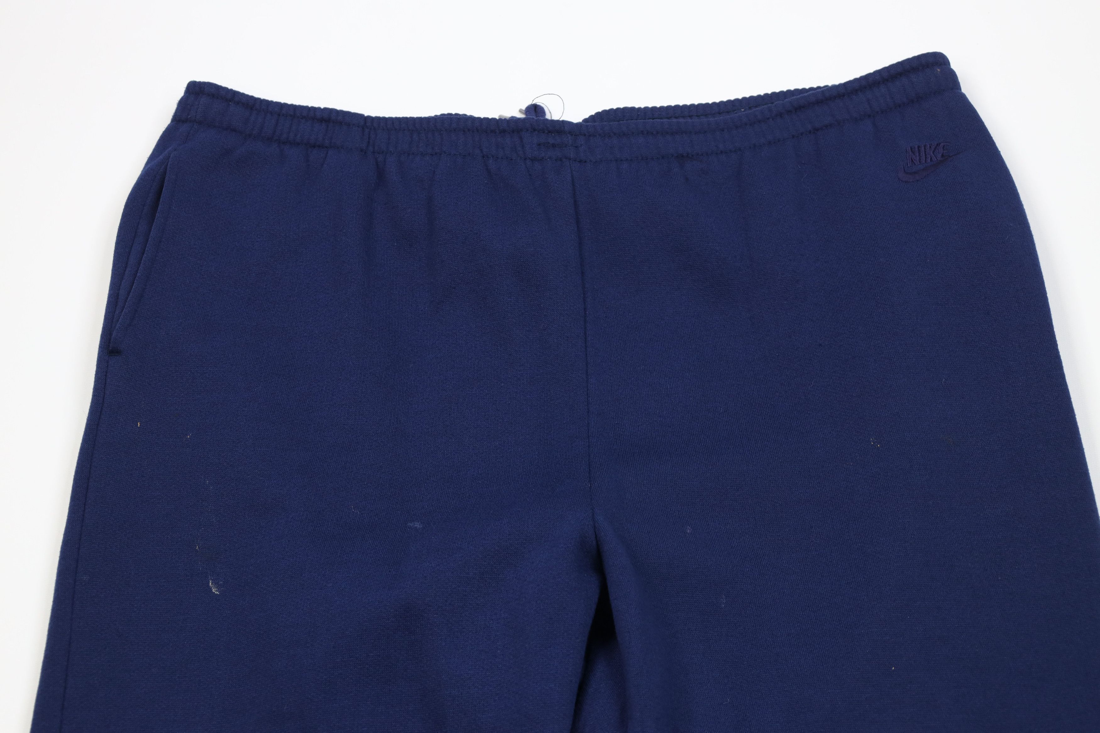 Nike AS IS Vintage 80s 90s Nike Spell Out Sweatpants Joggers Blue Size US 38 / EU 54 - 2 Thumbnail
