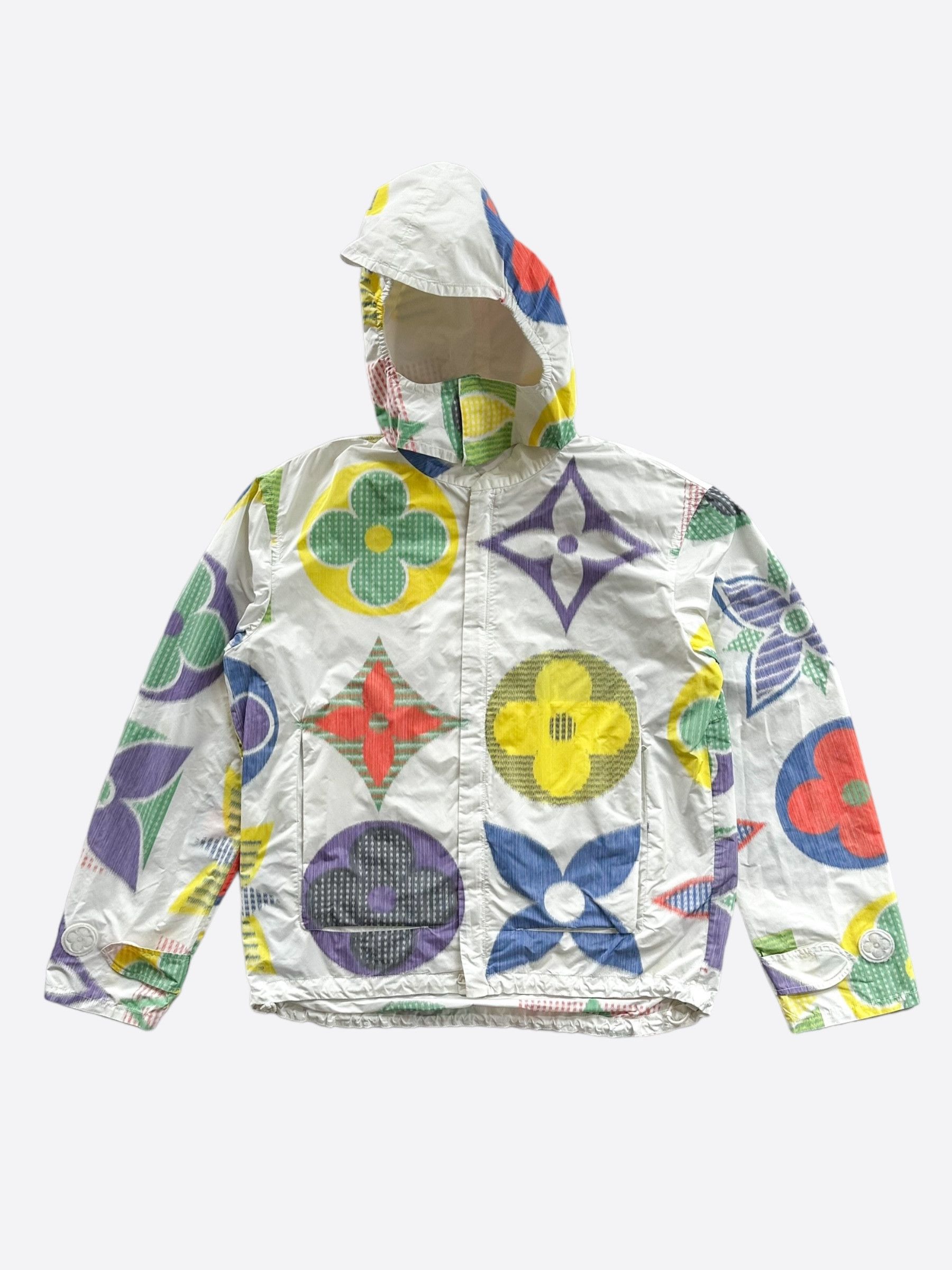 【カラフルパッチがアクセント♡】Louis Vuittonジャケット Louis Vuitton Pastel monogram windbreaker | Grailed