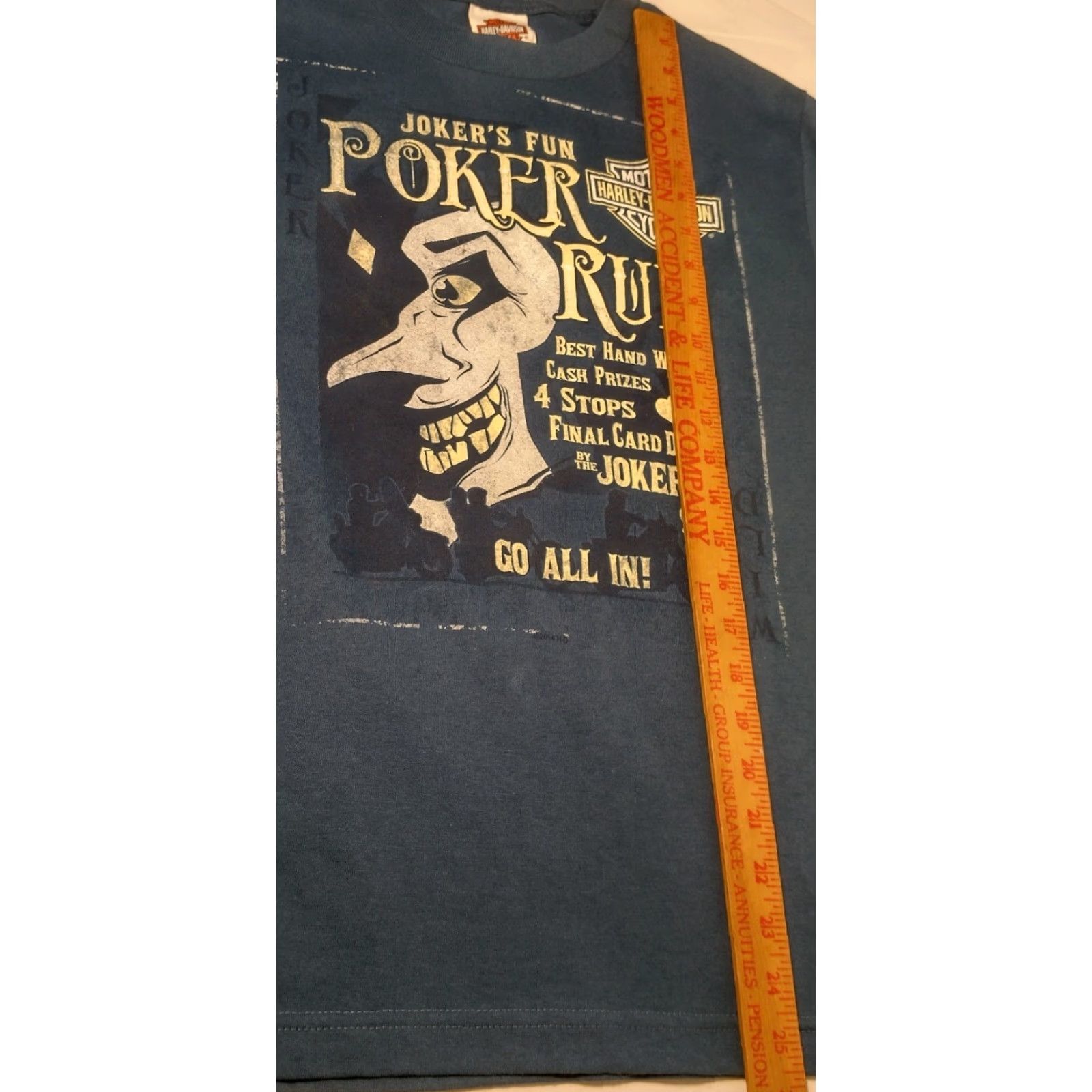 Harley Davidson Harley-Davidson Batman Shirt Small Blue Mountaineer Joker Run Harley-Davidson T-Shirt Men Size US S / EU 44-46 / 1 - 6 Thumbnail