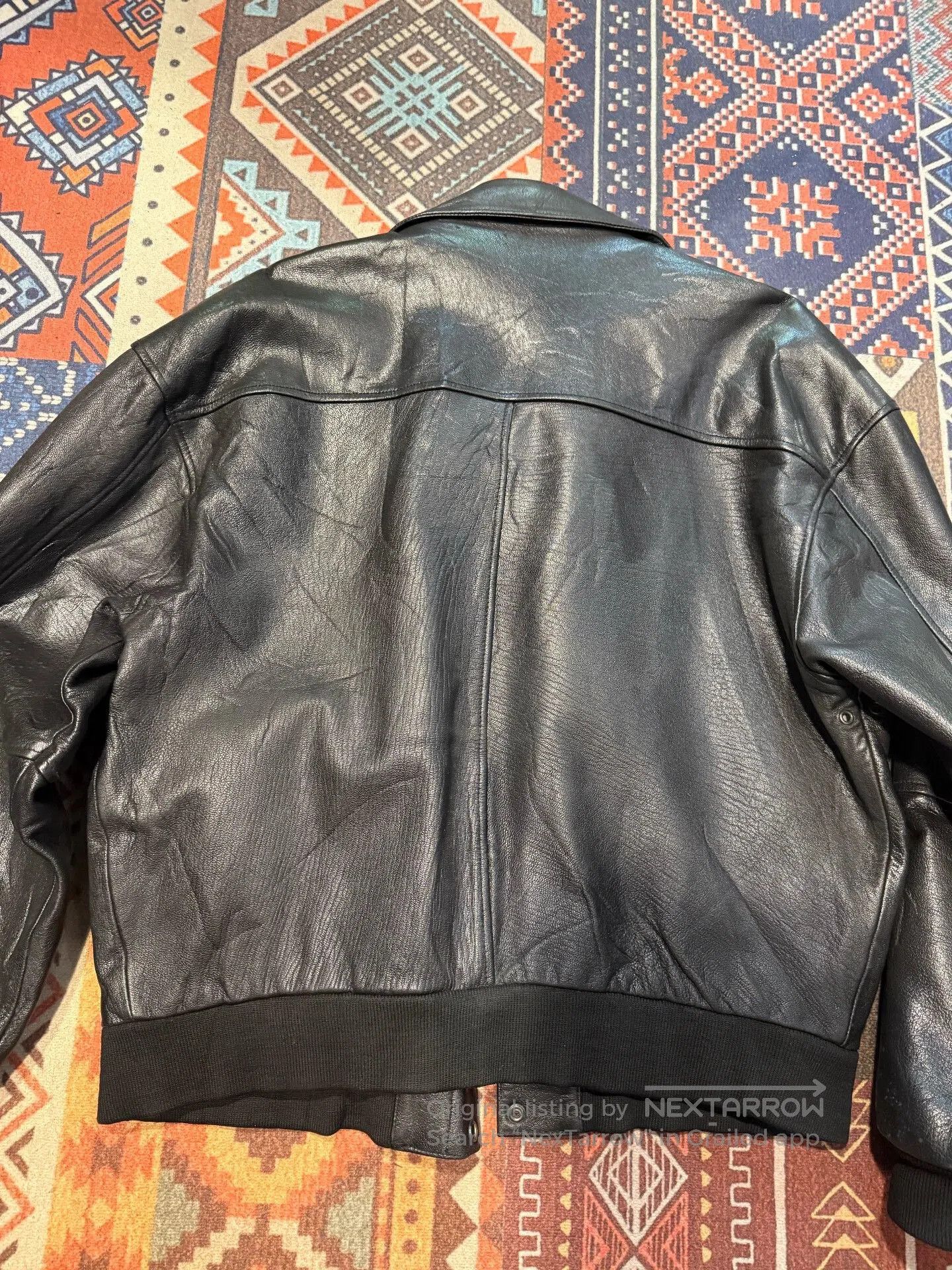 Japanese Brand Vintage Leather A2 Jacket from Pakistan. Size US XL / EU 56 / 4 - 2 Thumbnail