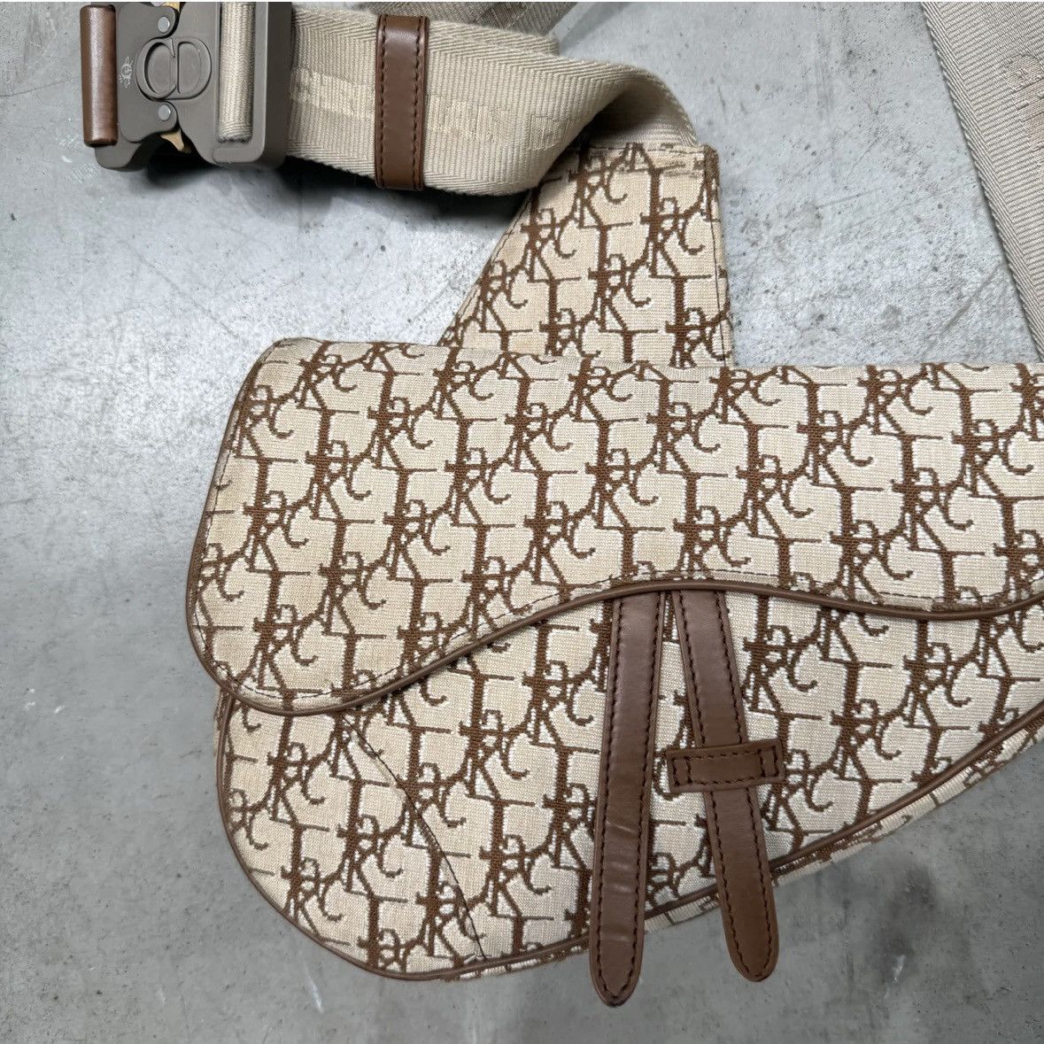 Dior × Travis Scott Dior x CACTUS JACK Oblique Jacquard Saddle Bag Size ONE SIZE - 2 Thumbnail