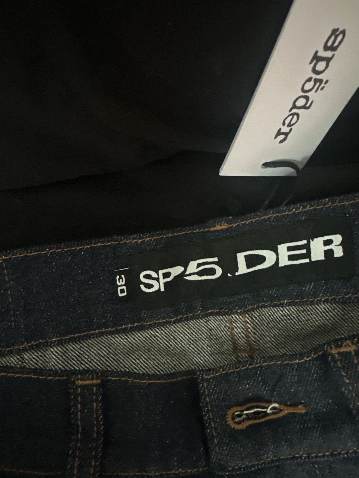 Sp5der Sp5der Jeans Indigo yellow emblems Size US 30 / EU 46 - 5 Thumbnail