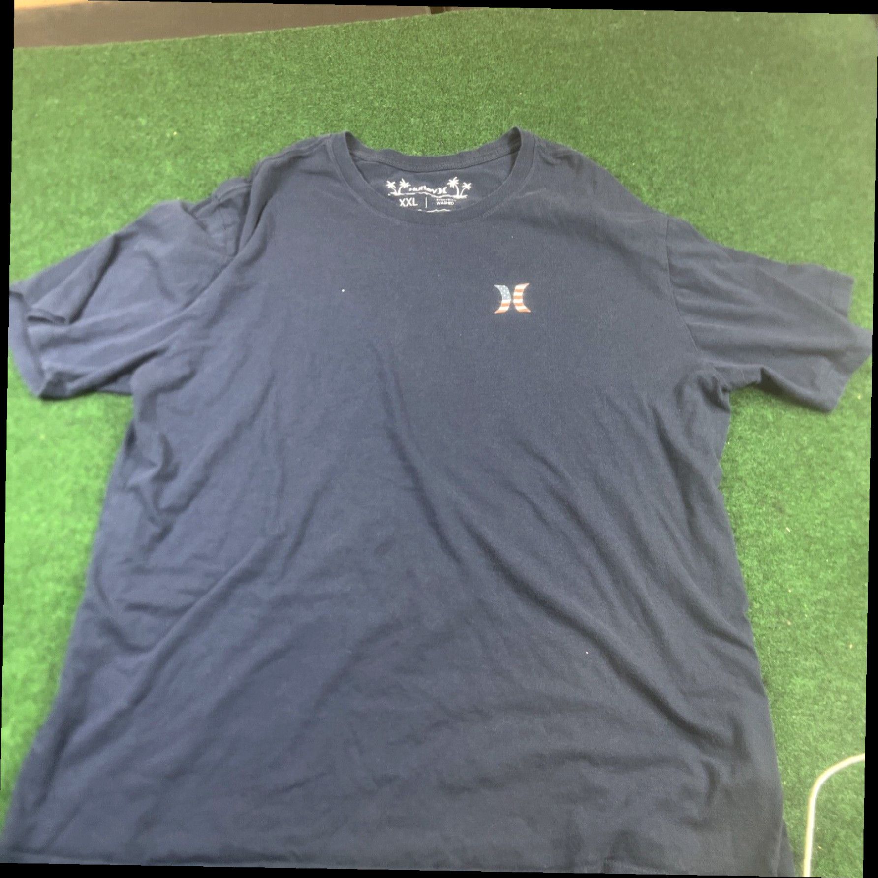 Hurley HURLEY Navy Blue T-Shirt Mens XXL Short Sleeve Graphic American Flag Size US XXL / EU 58 / 5 - 1 Thumbnail