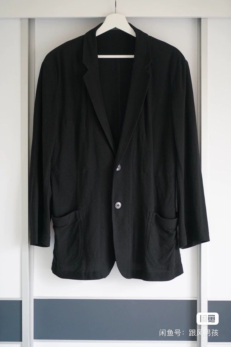 Yohji Yamamoto size 2 13 SS Lyocell Pleated blazer