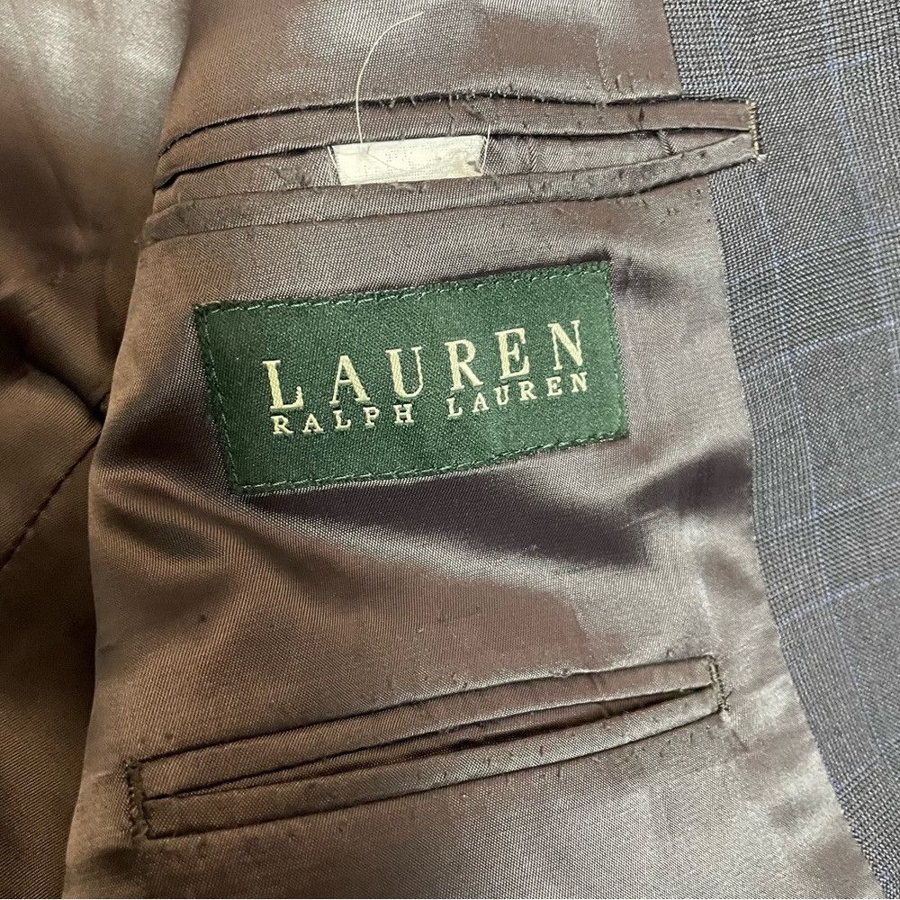 Ralph Lauren Ralph Lauren Vintage Wool Dark Grey Suit Jacket Size 40R Size 40R - 6 Thumbnail