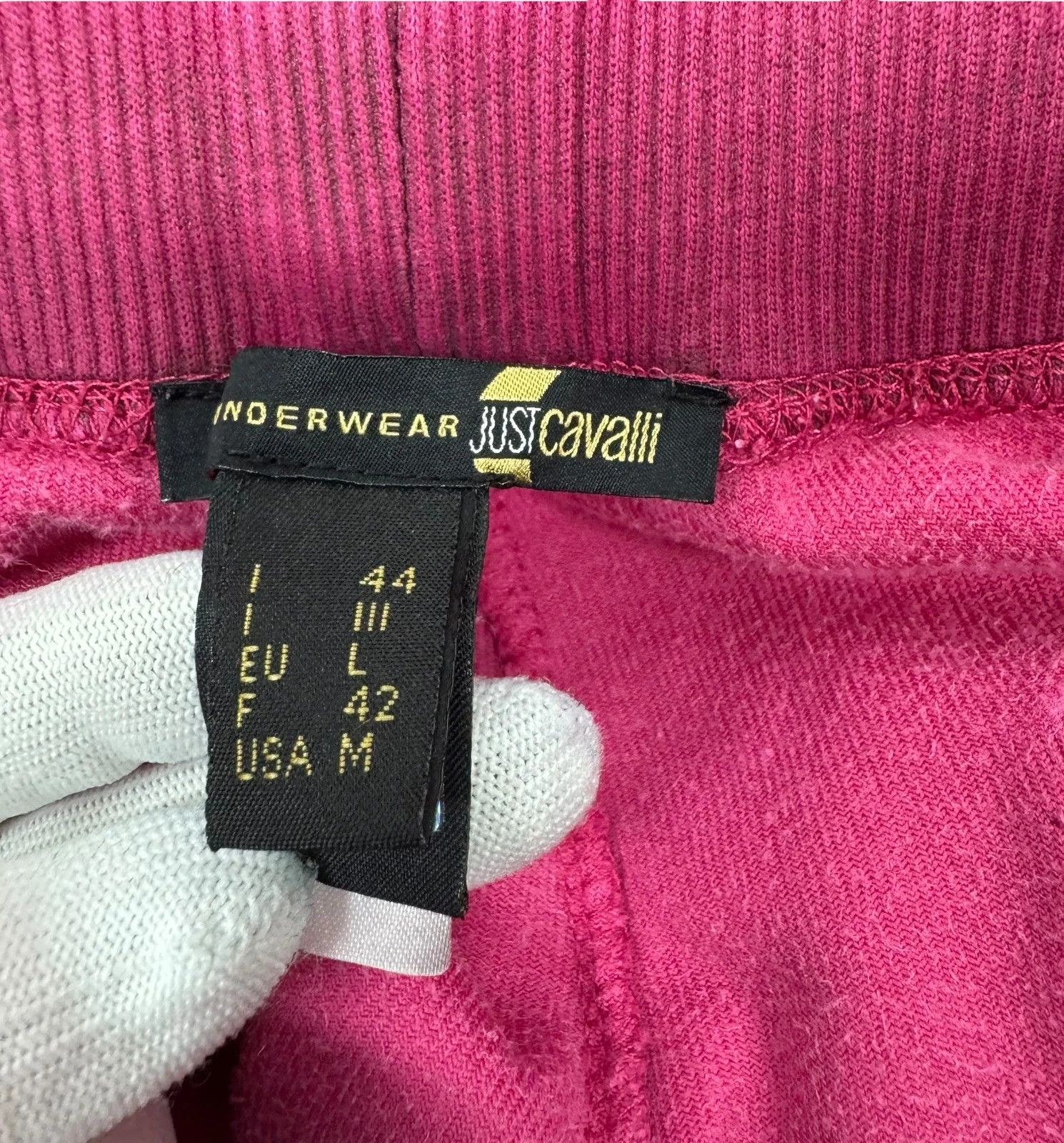 Just Cavalli Just Cavalli Pink Velour Pants size L Size 30" / US 8 / IT 44 - 11 Thumbnail