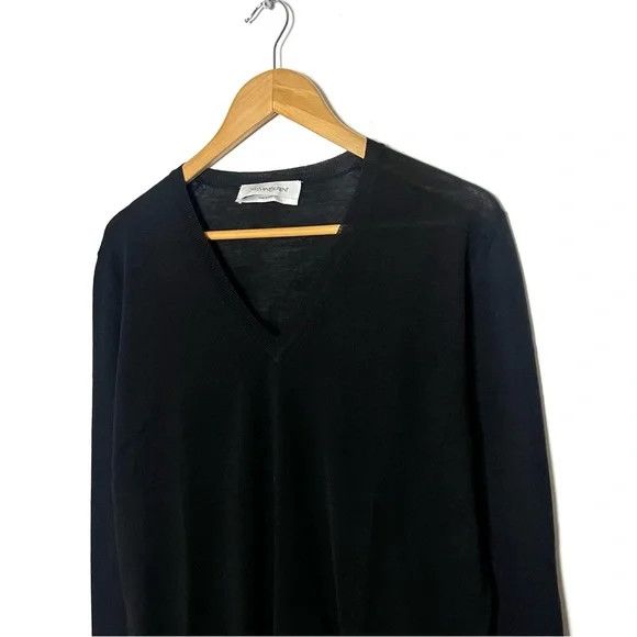 Yves Saint Laurent Yves Saint Laurent | Black Wool Sweater Size US L / EU 52-54 / 3 - 6 Thumbnail