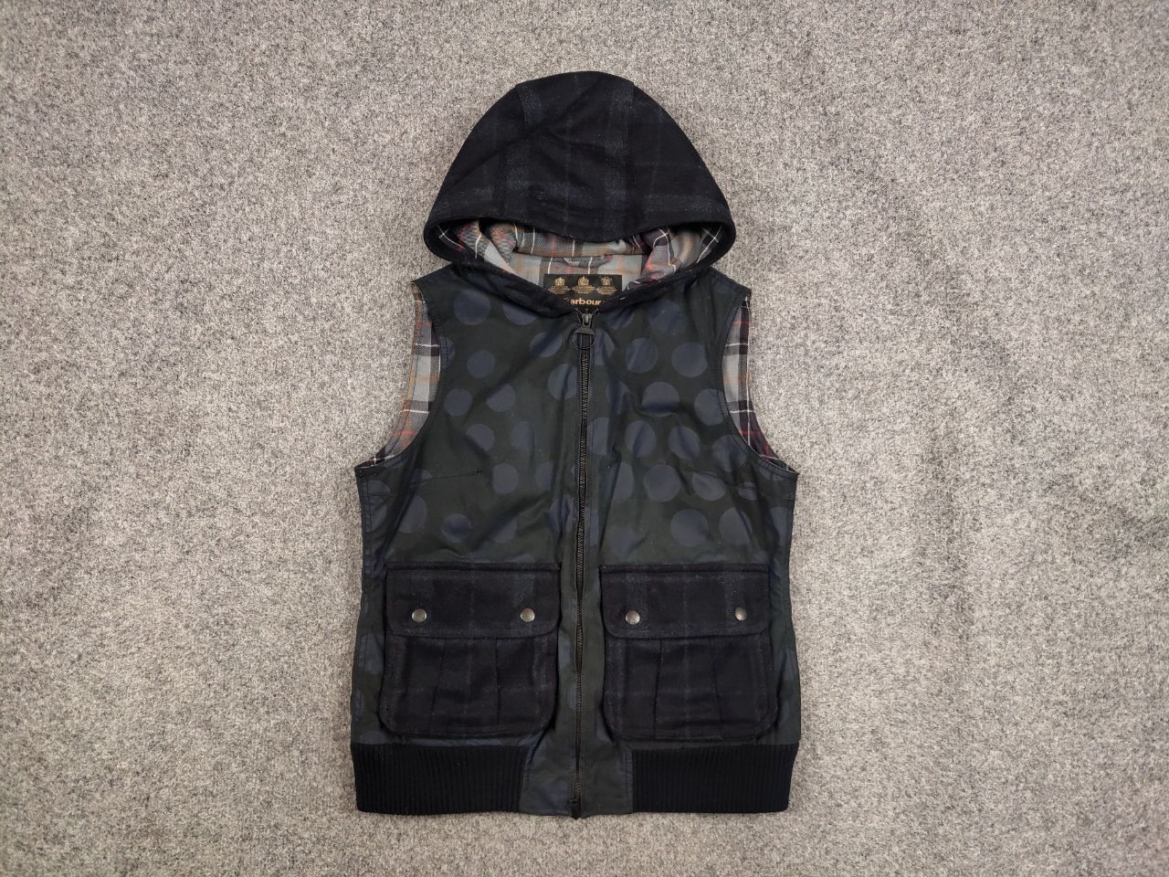 Barbour Barbour x Christopher Raeburn Women's Wax Navy Vest Jacket Size M / US 6-8 / IT 42-44 - 6 Thumbnail