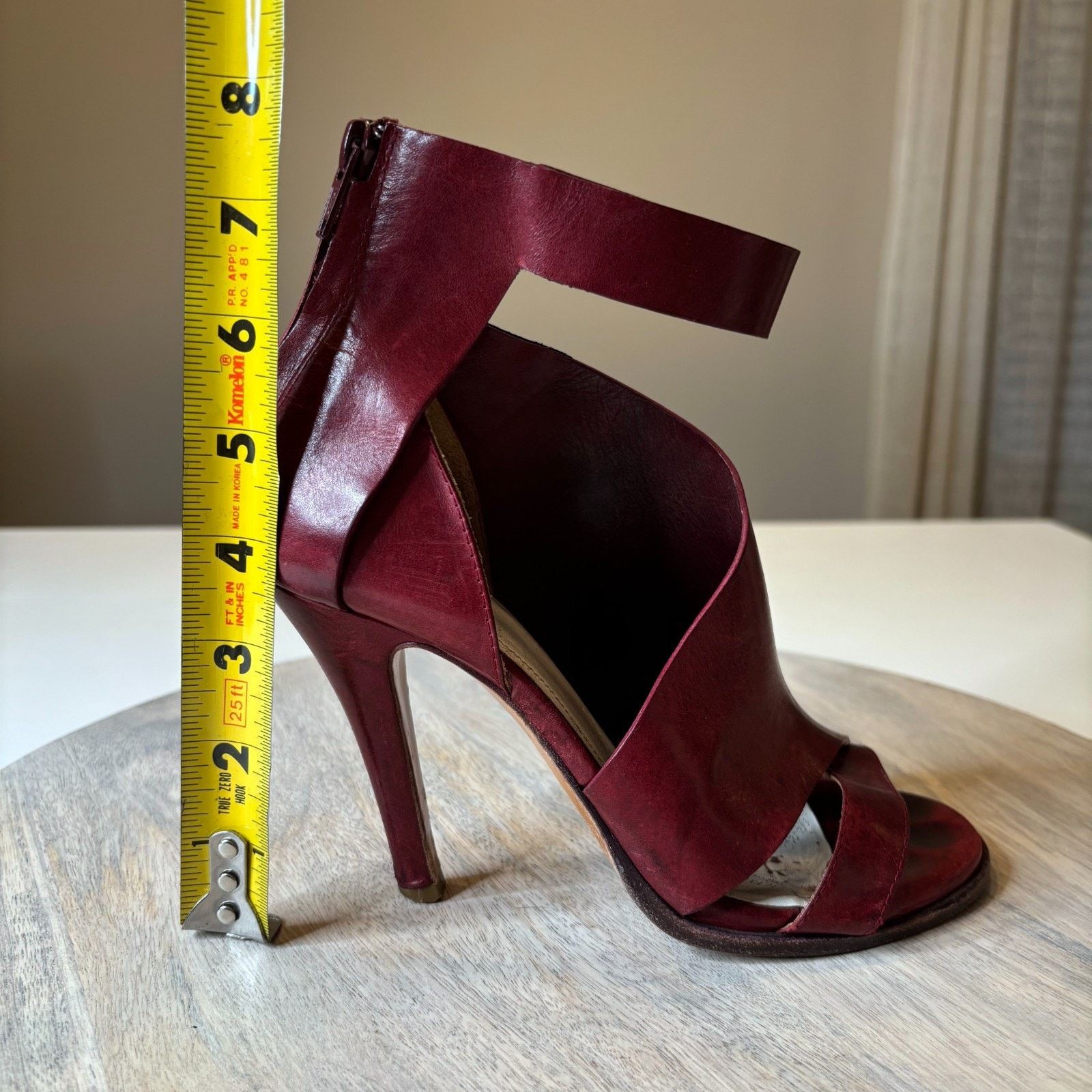 Maison Margiela Maison Margiela Peep Toe Heels Red Ankle Cuff EU 36 US 6 Size US 6 / IT 36 - 9 Thumbnail