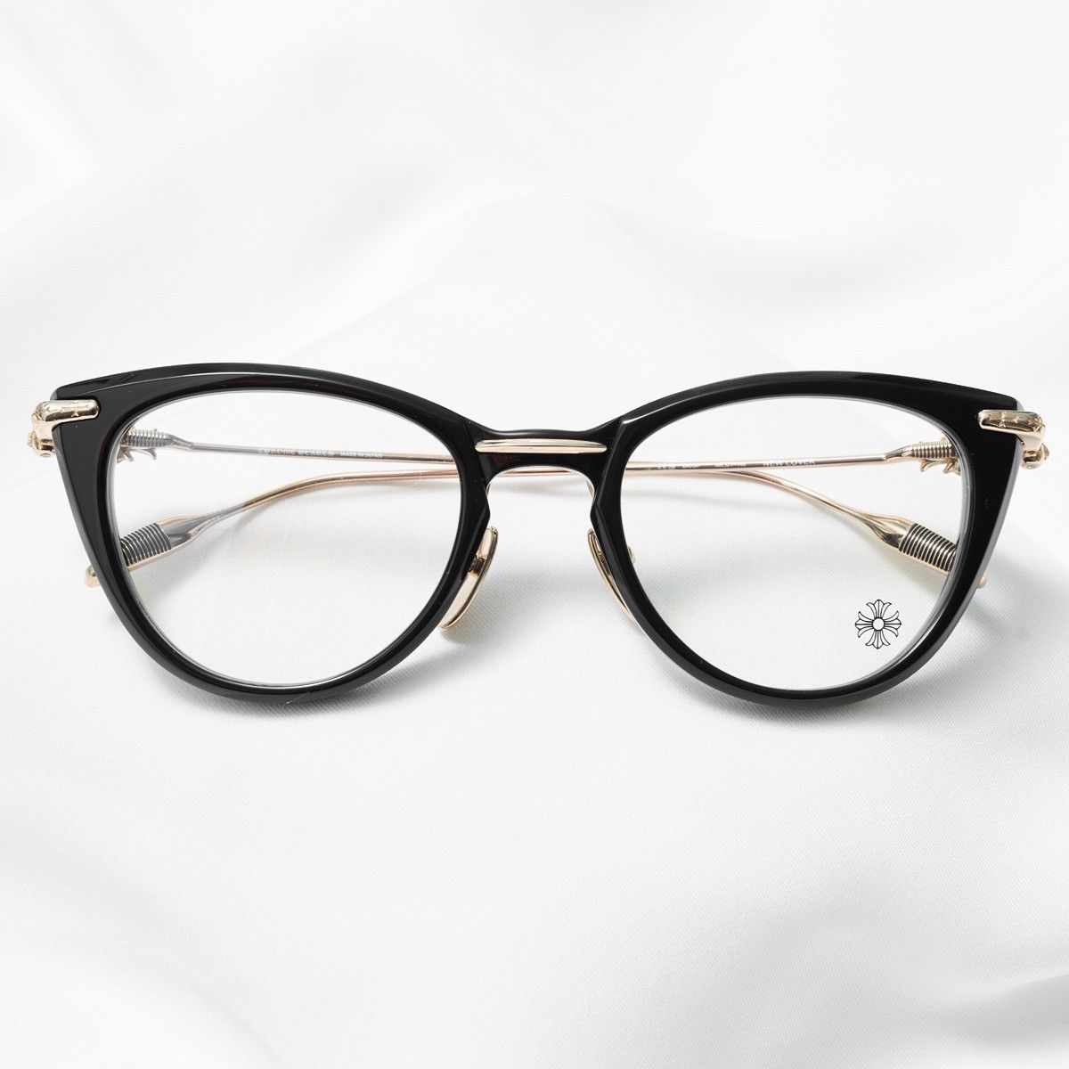 Chrome Hearts CHROME HEARTS NEW LOVER BLACK/GOLD PLATED GLASSES Size ONE SIZE - 6 Thumbnail