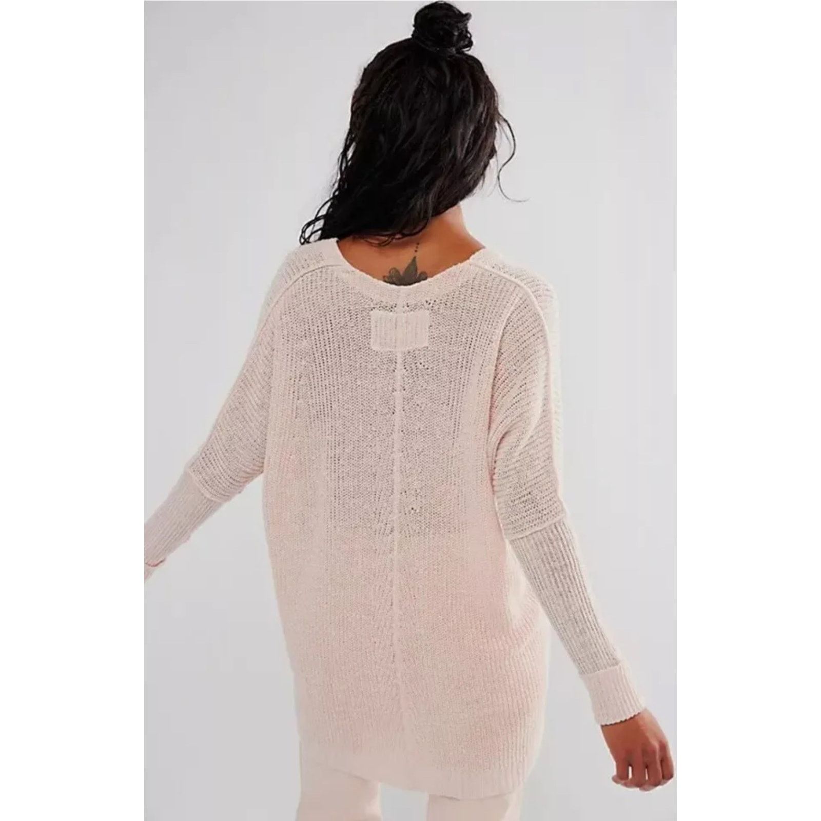 Free People Free People We The Free Jamie Linen V-Neck Sweater Size Med Size M / US 6-8 / IT 42-44 - 3 Thumbnail