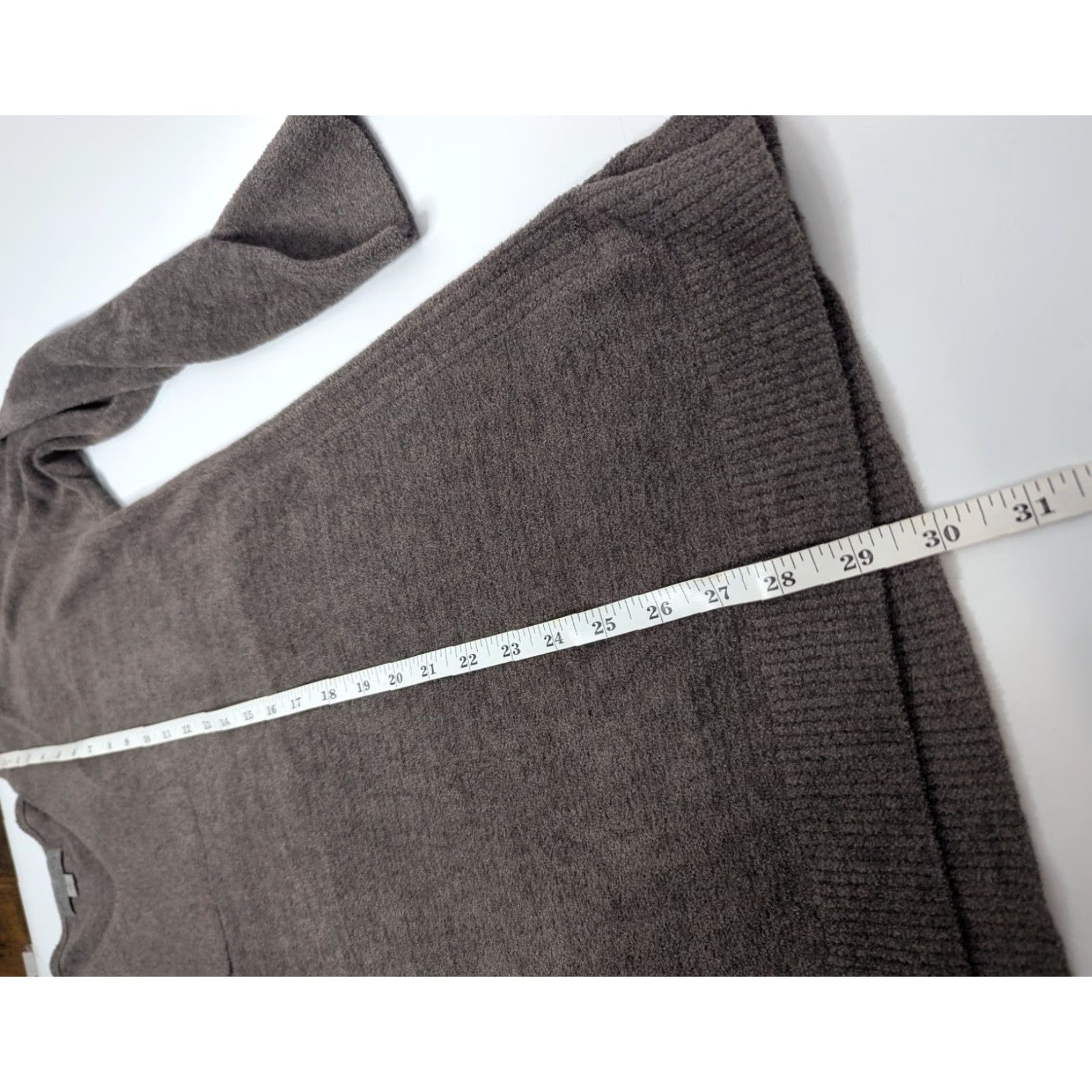 Vintage Barefoot Dreams CozyChic Ultra Lite V-Neck Tunic Sweater M Brown Women Long Sleeve Casual Classic Designer Beach Coastal Grandma Sleepwear Top Shirt Size M / US 6-8 / IT 42-44 - 5 Thumbnail