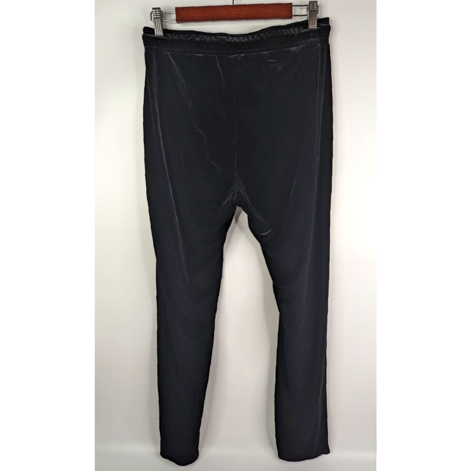 Rag & Bone rag & bone Women’s Black Velour Zip Pockets Drawstring Track Pants S Small Size 28" / US 6 / IT 42 - 4 Thumbnail