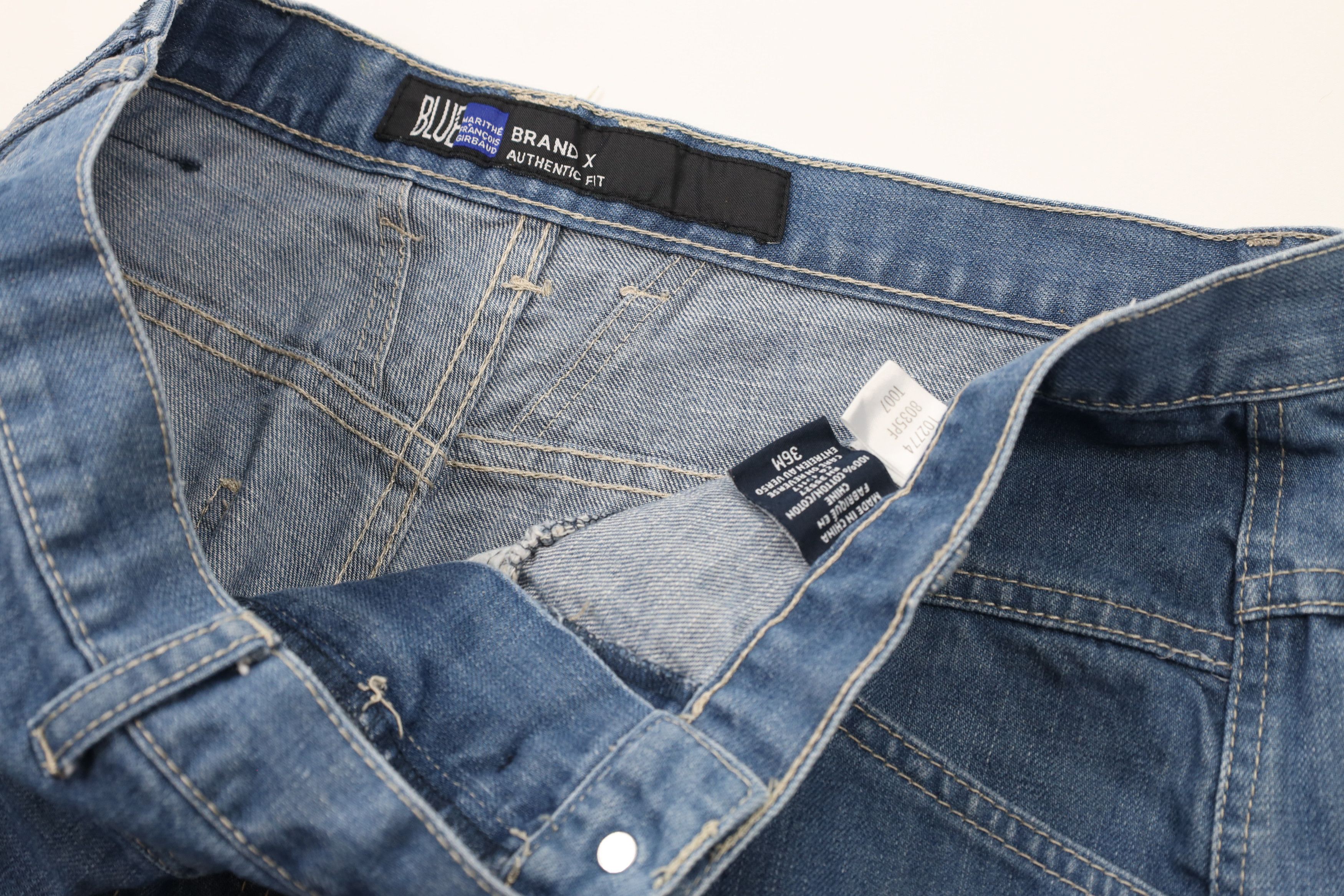 Marithe + Francois Girbaud × Vintage Vintage 90s Marithe Francois Girbaud Wide Leg Denim Jeans Size US 36 / EU 52 - 9 Thumbnail