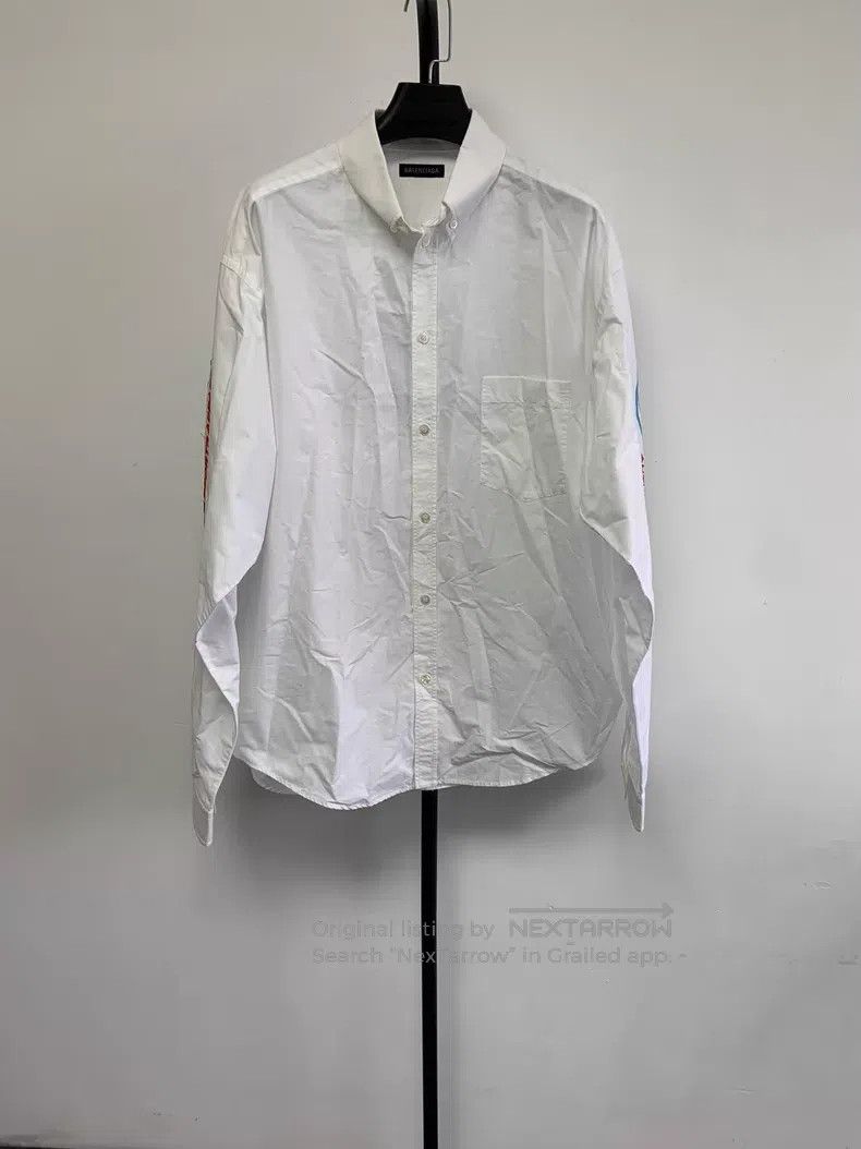 Balenciaga Balenciaga Letter Logo Embroidered Pointed Collar Single B Size XS / US 0-2 / IT 36-38 - 2 Thumbnail