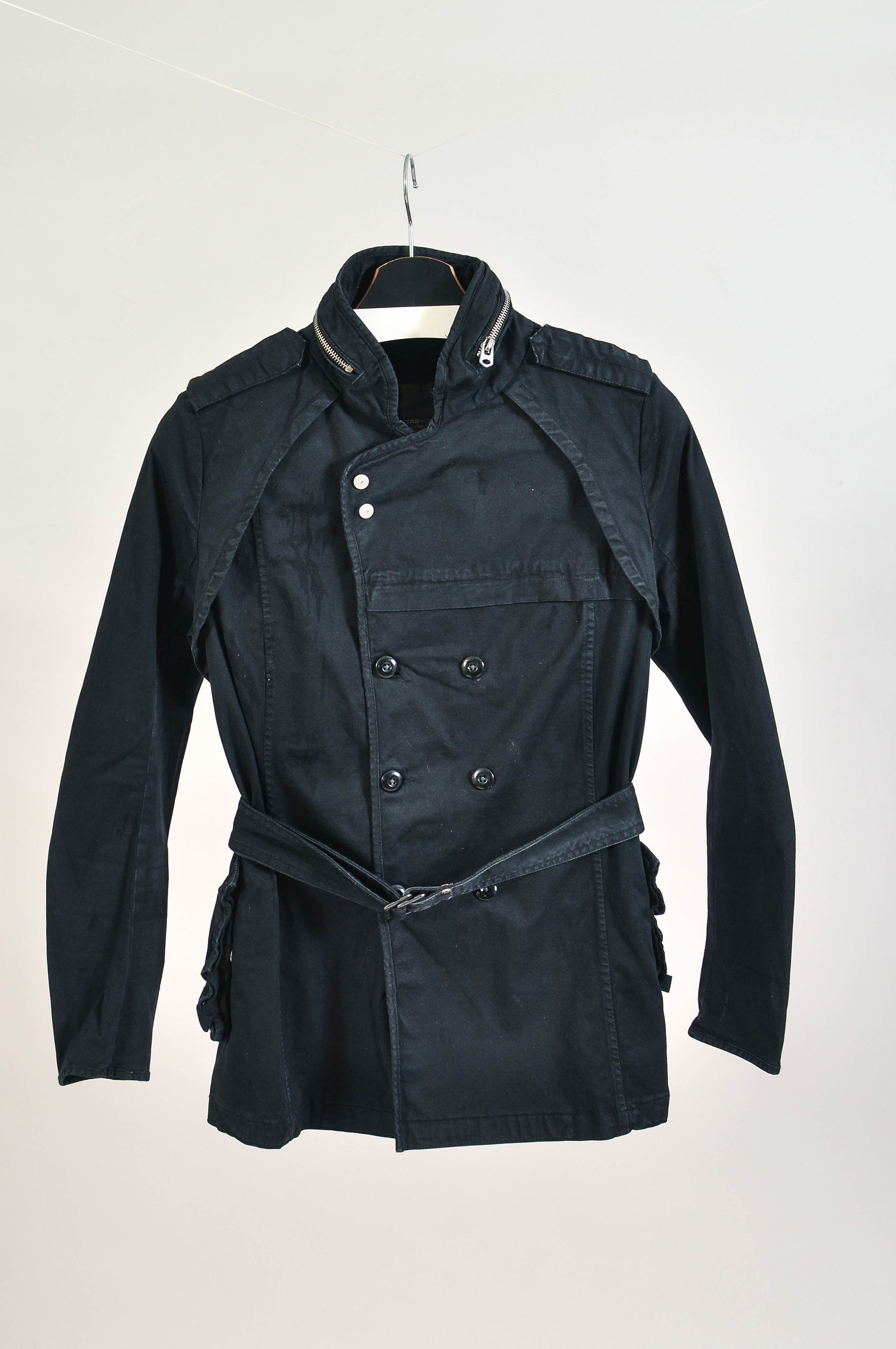 G-Star Black short trench coat Size S / US 4 / IT 40 - 1 Thumbnail