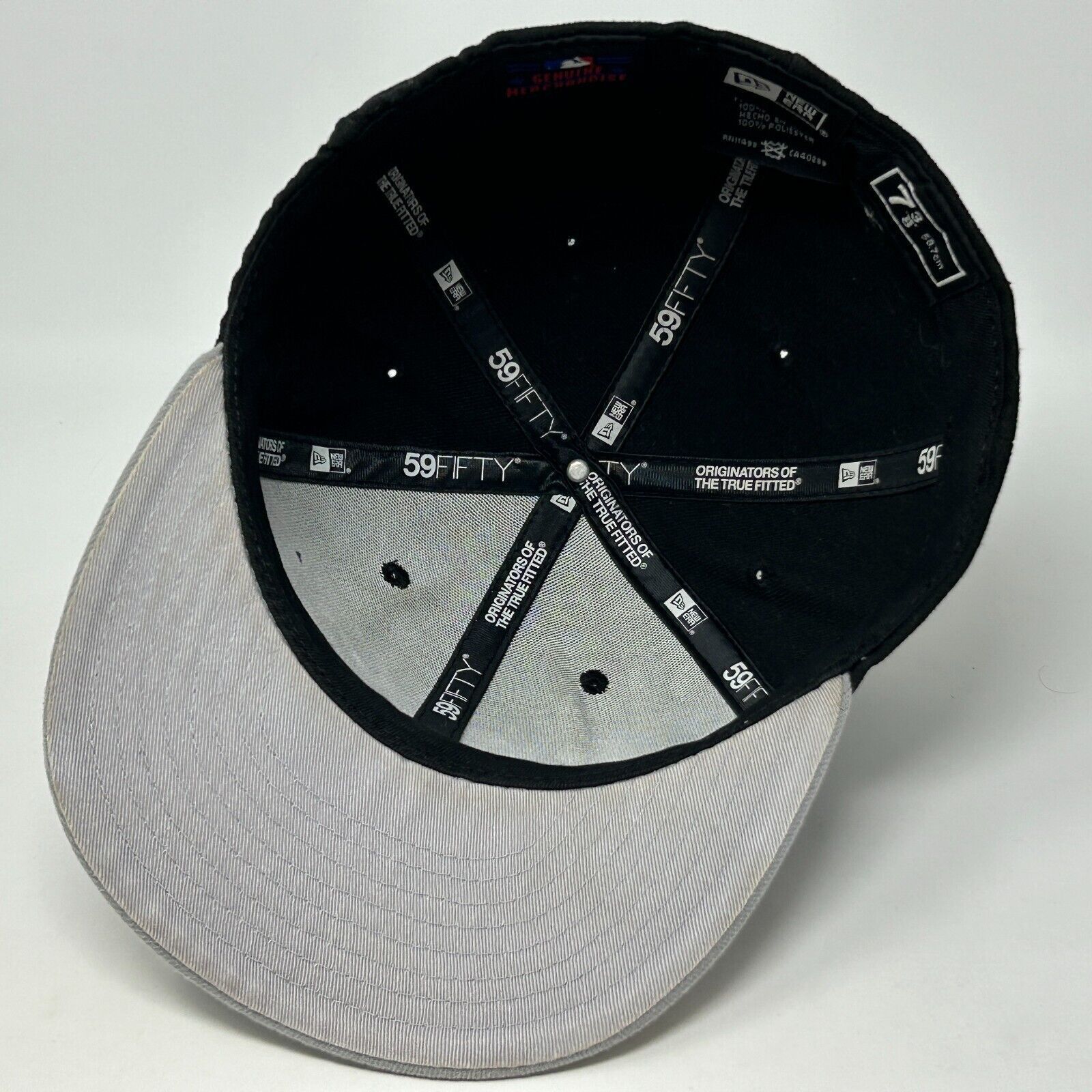 New Era St Louis Cardinals Hat Baseball Cap Black Gray Fitted 7 3/8 Size ONE SIZE - 4 Thumbnail