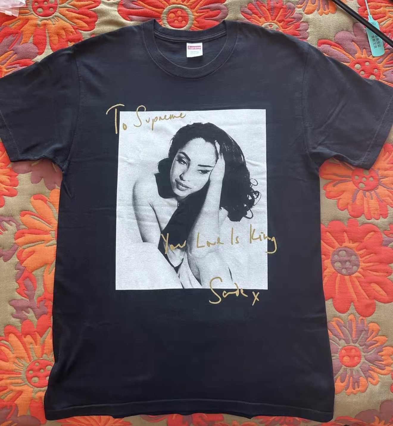 Shirt Supreme X Sade Supreme Sade Tee T-shirt Black Large
