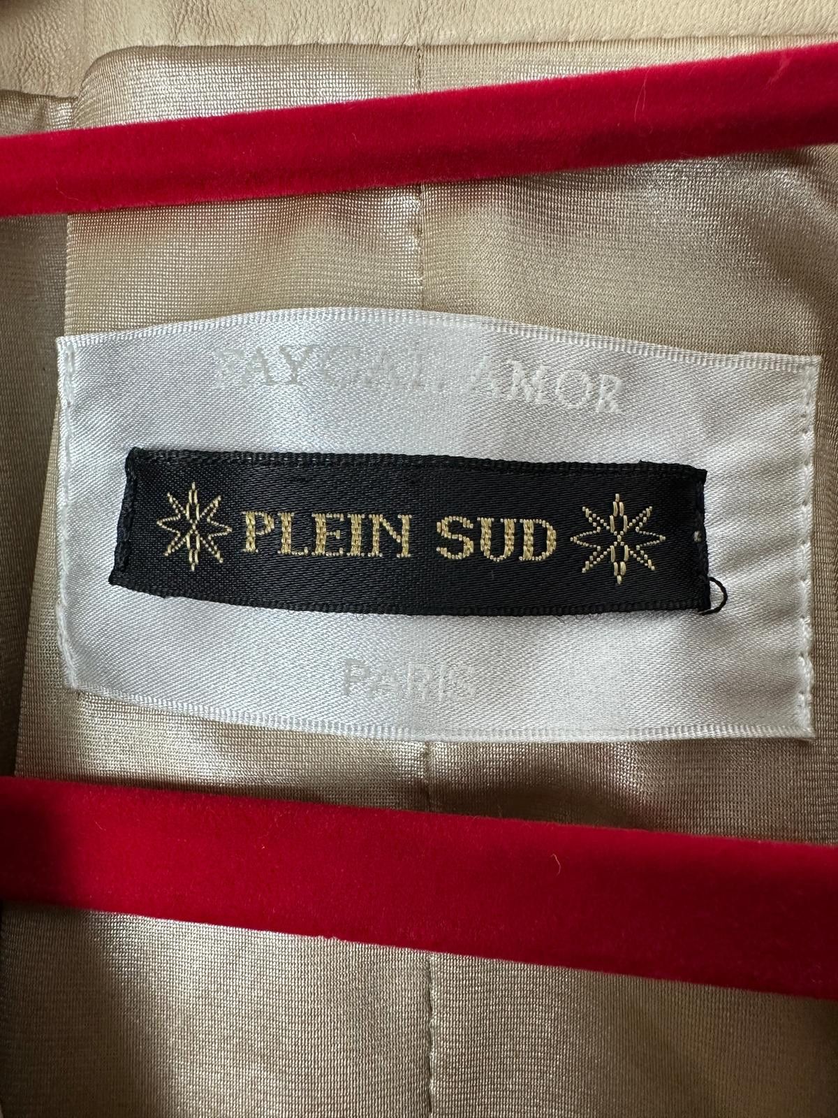 Other Plein Sud Tan Leather Jacket Size M / US 6-8 / IT 42-44 - 4 Thumbnail