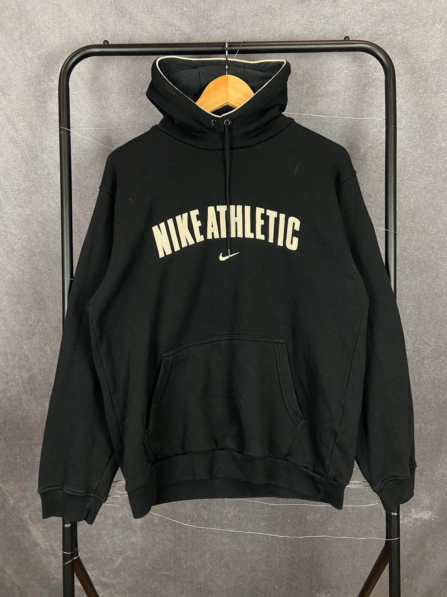 Nike Nike Athletic Spellout Hoodie Black L Streetwear Size US L / EU 52-54 / 3 - 1 Thumbnail