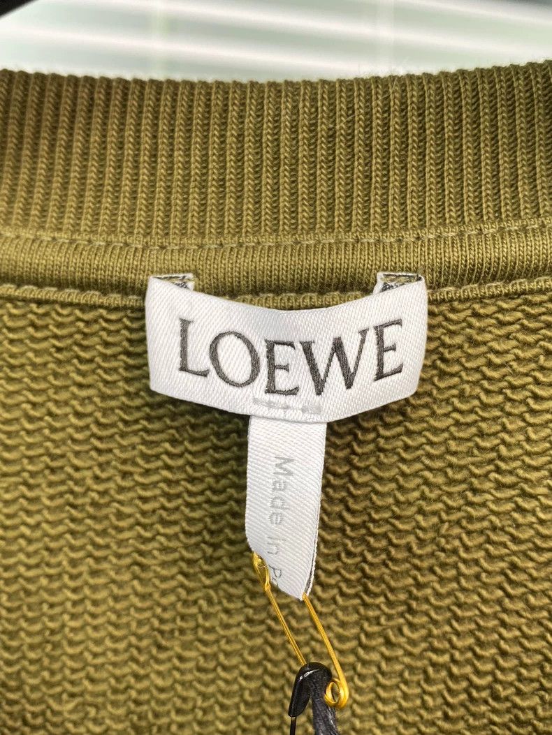 Other LOEWE Classic embroidered logo khaki green hoodie Size M / US 6-8 / IT 42-44 - 3 Thumbnail