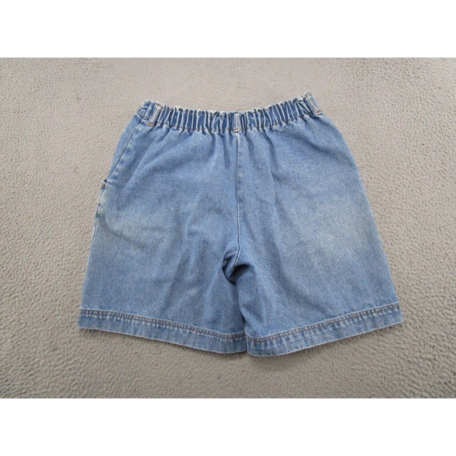 Cherokee VINTAGE Cherokee 90s Elastic Waist High Rise Mom Denim Shorts 16W Blue Stretch Pockets Womens Size 38" / US 16 / IT 52 - 7 Thumbnail