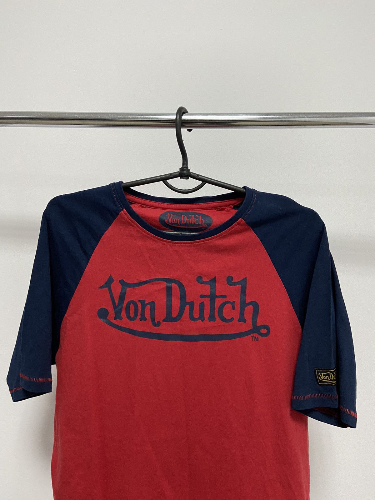 Von Dutch Von Dutch T-Shirt Vintage Big Logo Blue Sleeve Size US M / EU 48-50 / 2 - 2 Thumbnail