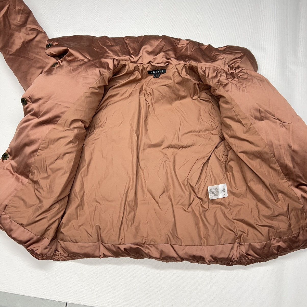Theory Theory Down Jacket Keilly Spritzer Puffer Coat Pink Rose Size XXS / US 00 / IT 34 - 11 Thumbnail