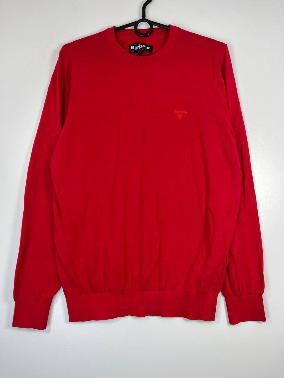 Barbour Barbour Mens Red Crewneck Sweater Cotton Knit Jumper Size M Size US M / EU 48-50 / 2 - 1 Thumbnail