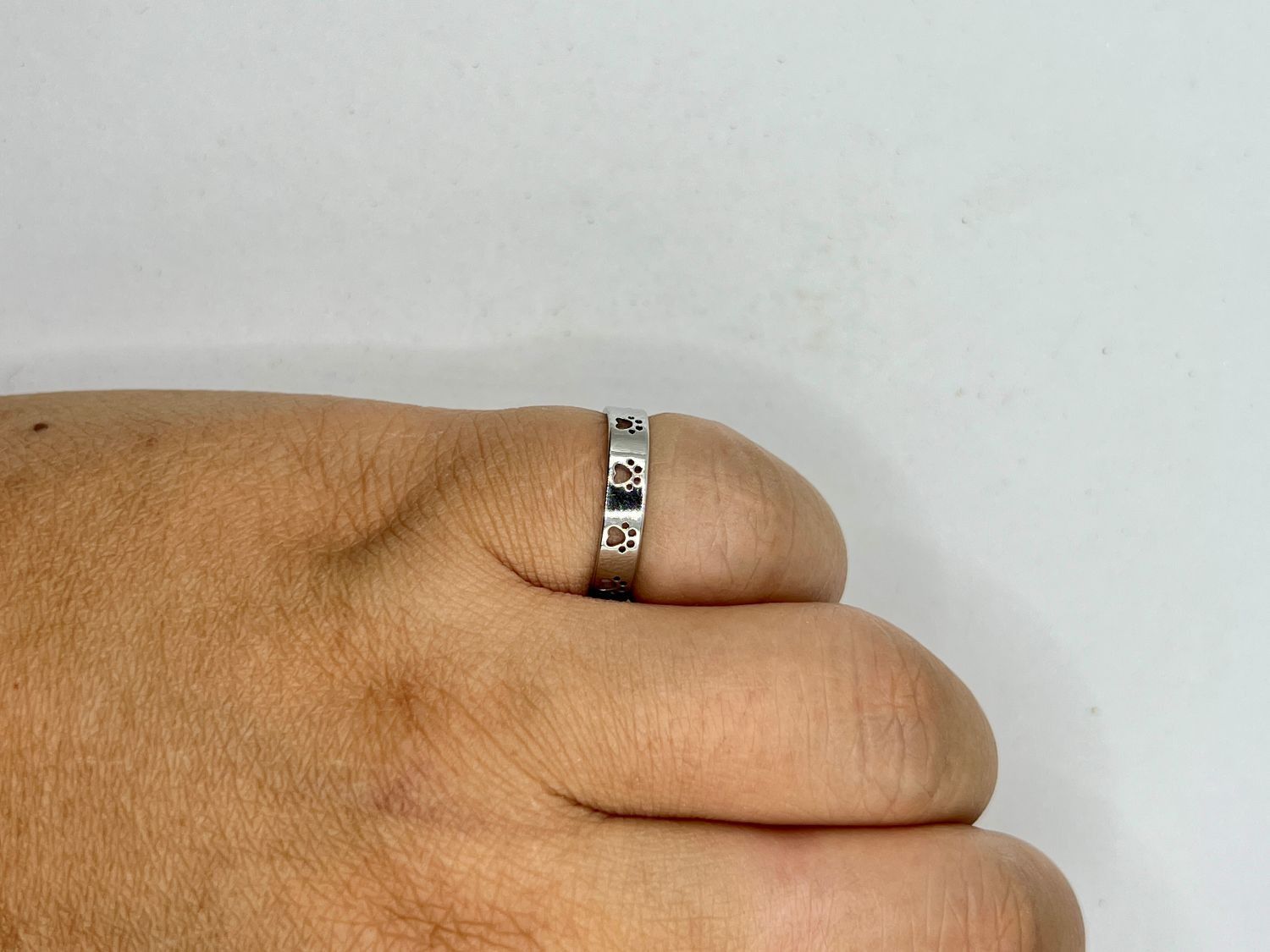 Jewelry Pet Paw Silver Ring - Size 6.5 Size ONE SIZE - 5 Thumbnail