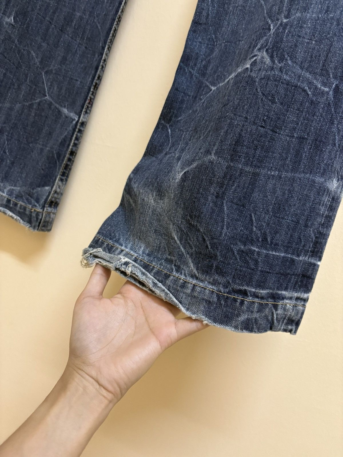 If Six Was Nine × Japanese Brand Vintage Y2k Oririn Jeans Spell Out Poem Flared Jeans Size US 32 / EU 48 - 19 Thumbnail