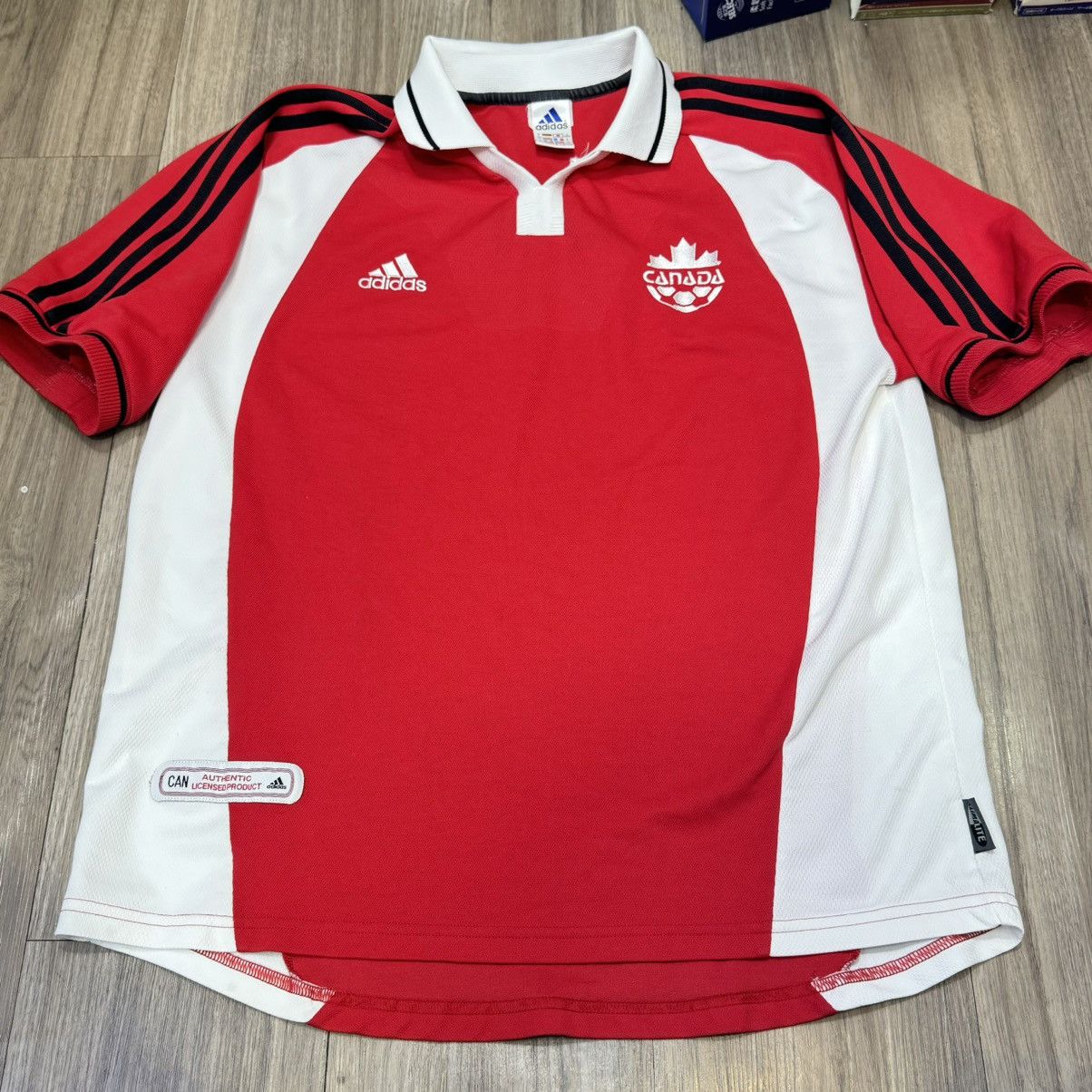 Adidas Canada 2000s 00/02 home shirt Size US L / EU 52-54 / 3 - 1 Thumbnail